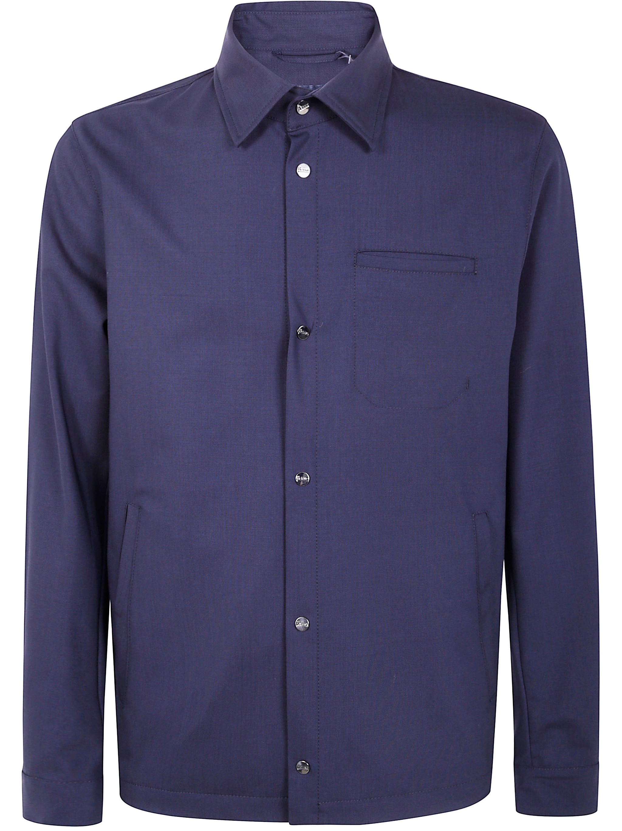HERNO Men's Wool Blend Shirt Jacket for FW25