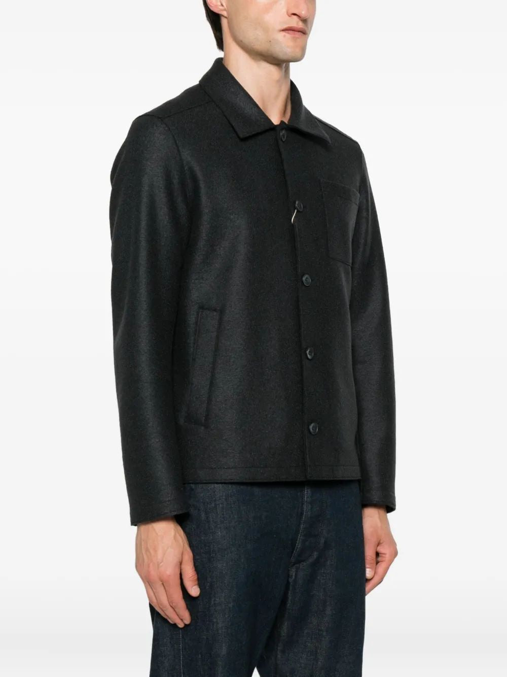 HERNO Men's Virgin Wool Shirt - FW25 Collection