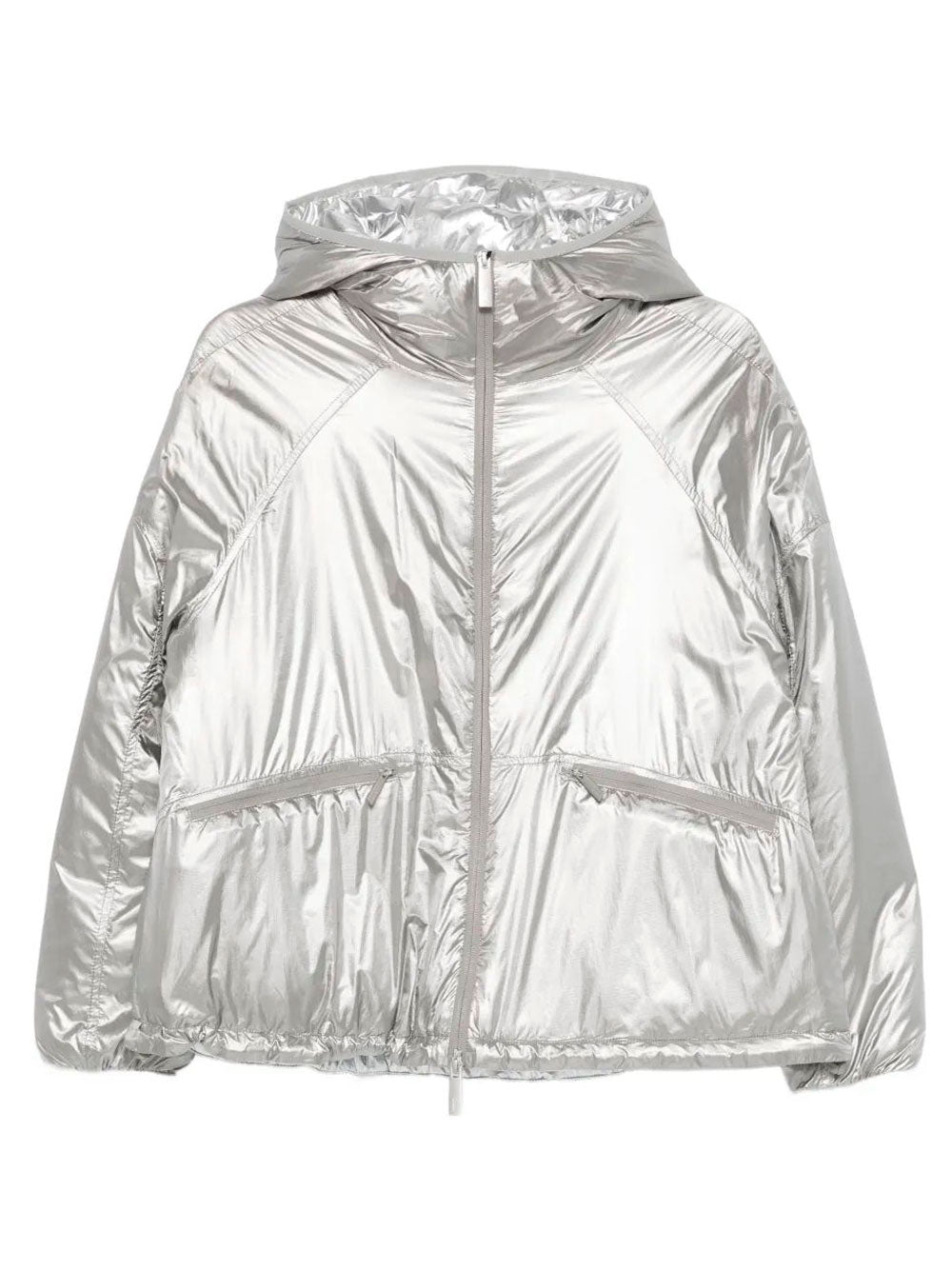 LAMINAR Relaxed Fit Metallic Shield Hooded Jacket