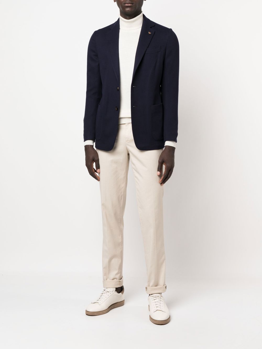 COLOMBO Wool Single-Breasted Blazer