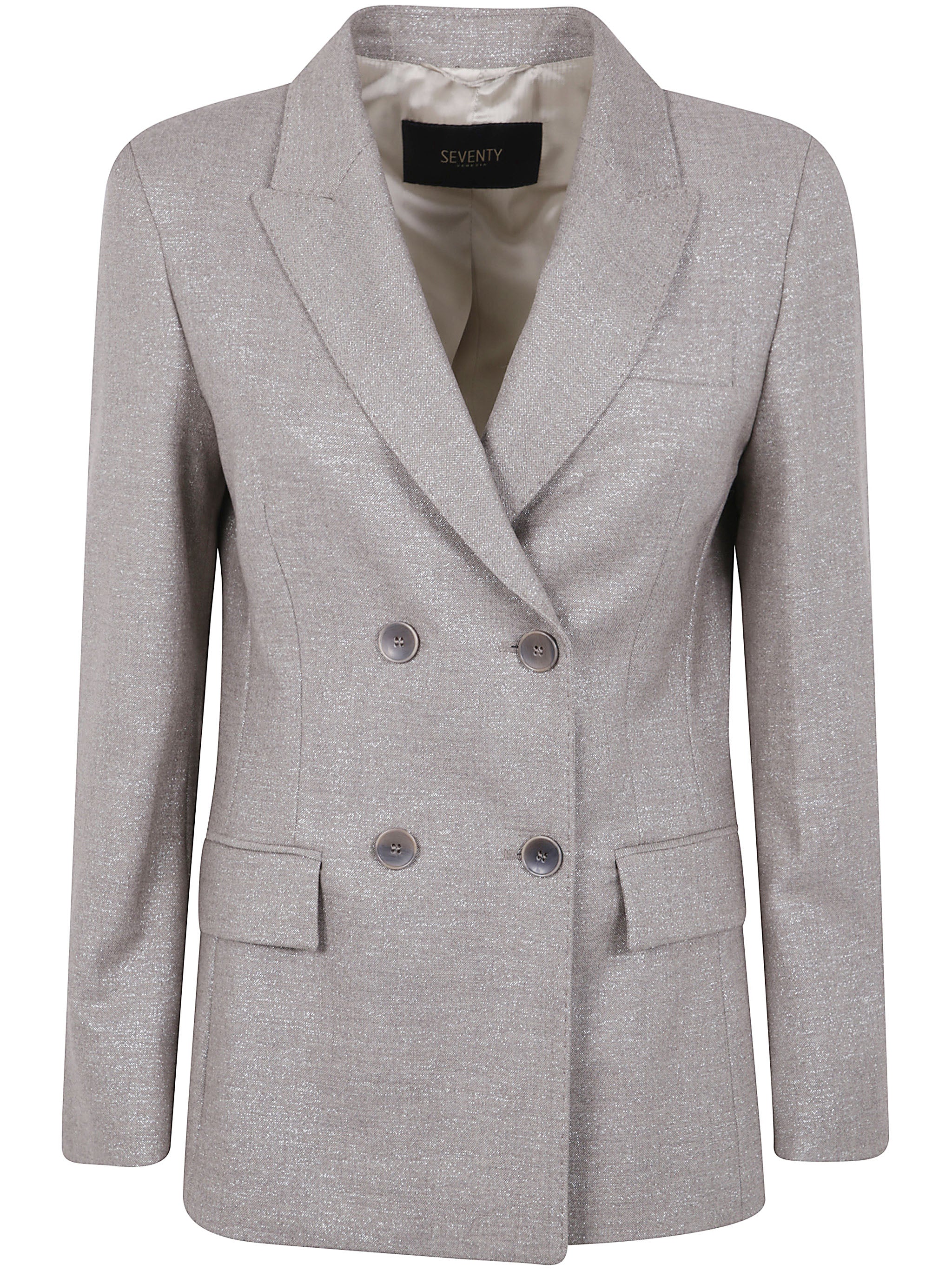SEVENTY Women's Flannel Lurex Bistretch Mini Jacket