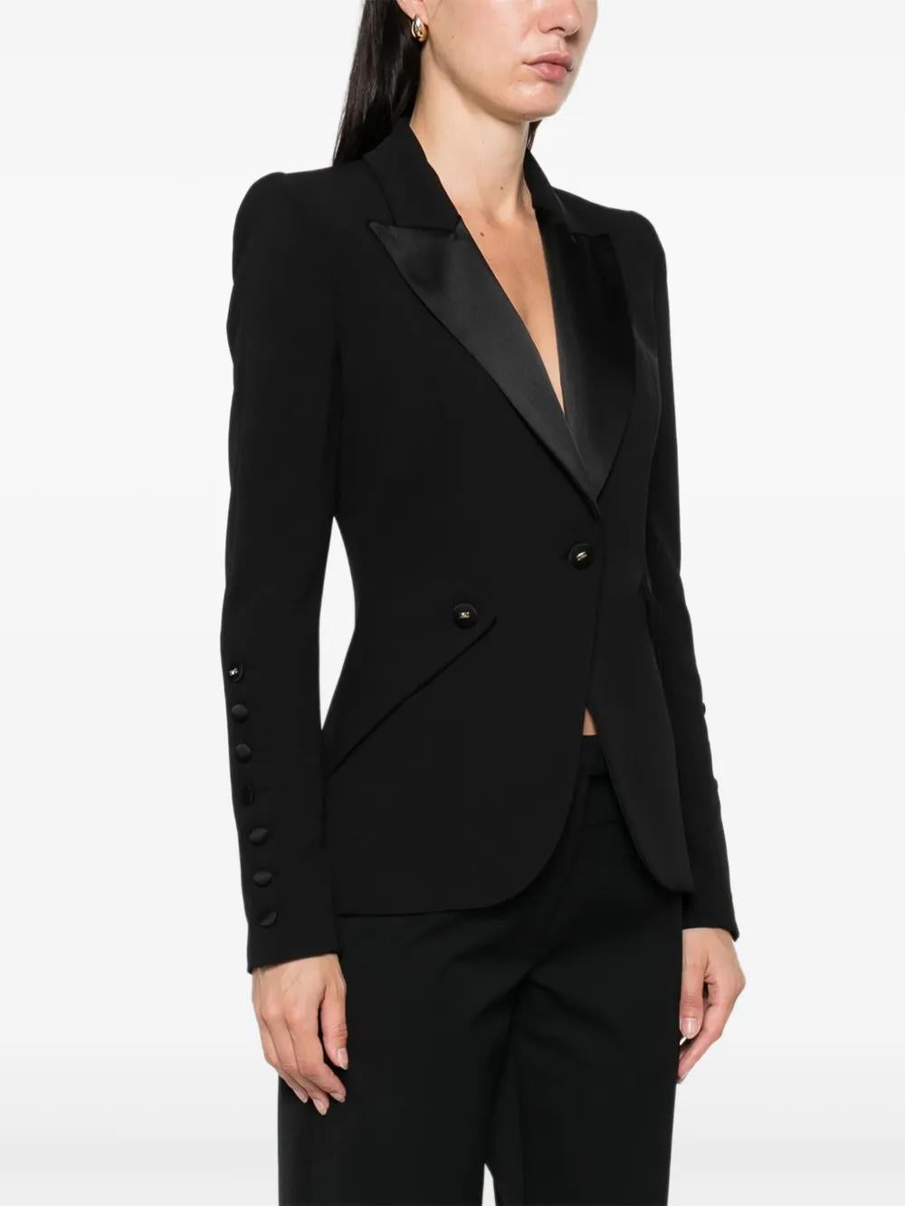 ELISABETTA FRANCHI Sophisticated Single-Breasted Jacket for Women - FW25