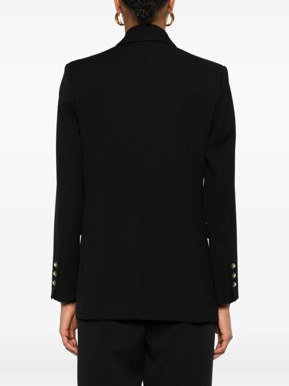 ELISABETTA FRANCHI Cotton Gabardine Blazer with Breast Pocket