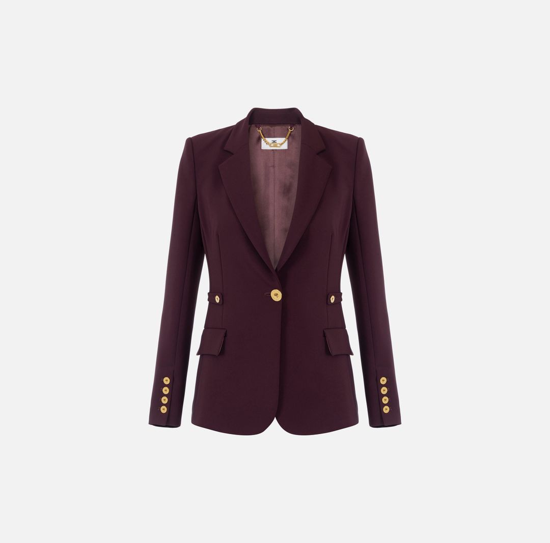 ELISABETTA FRANCHI Women's Polyester Jacket - Classic Fit