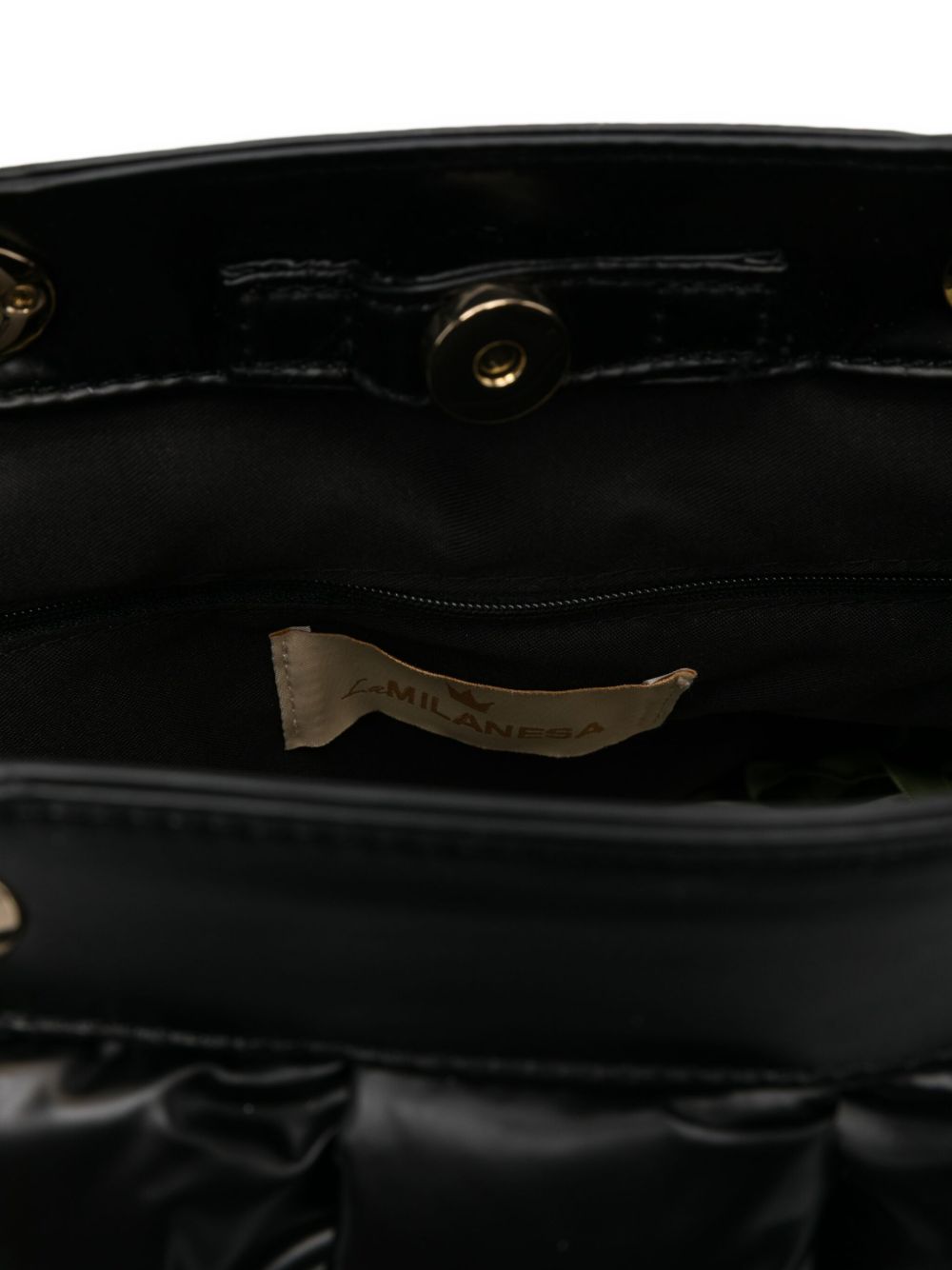 LA MILANESA Chic Quilted Handbag with Bamboo Handle