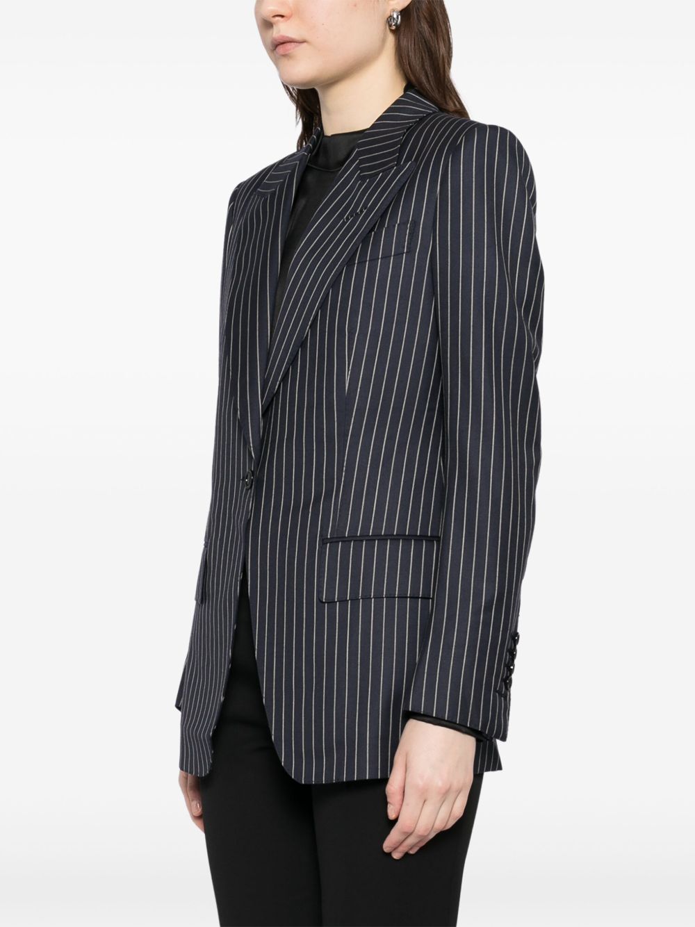 TOM FORD Wool Single-Breasted Blazer Jacket