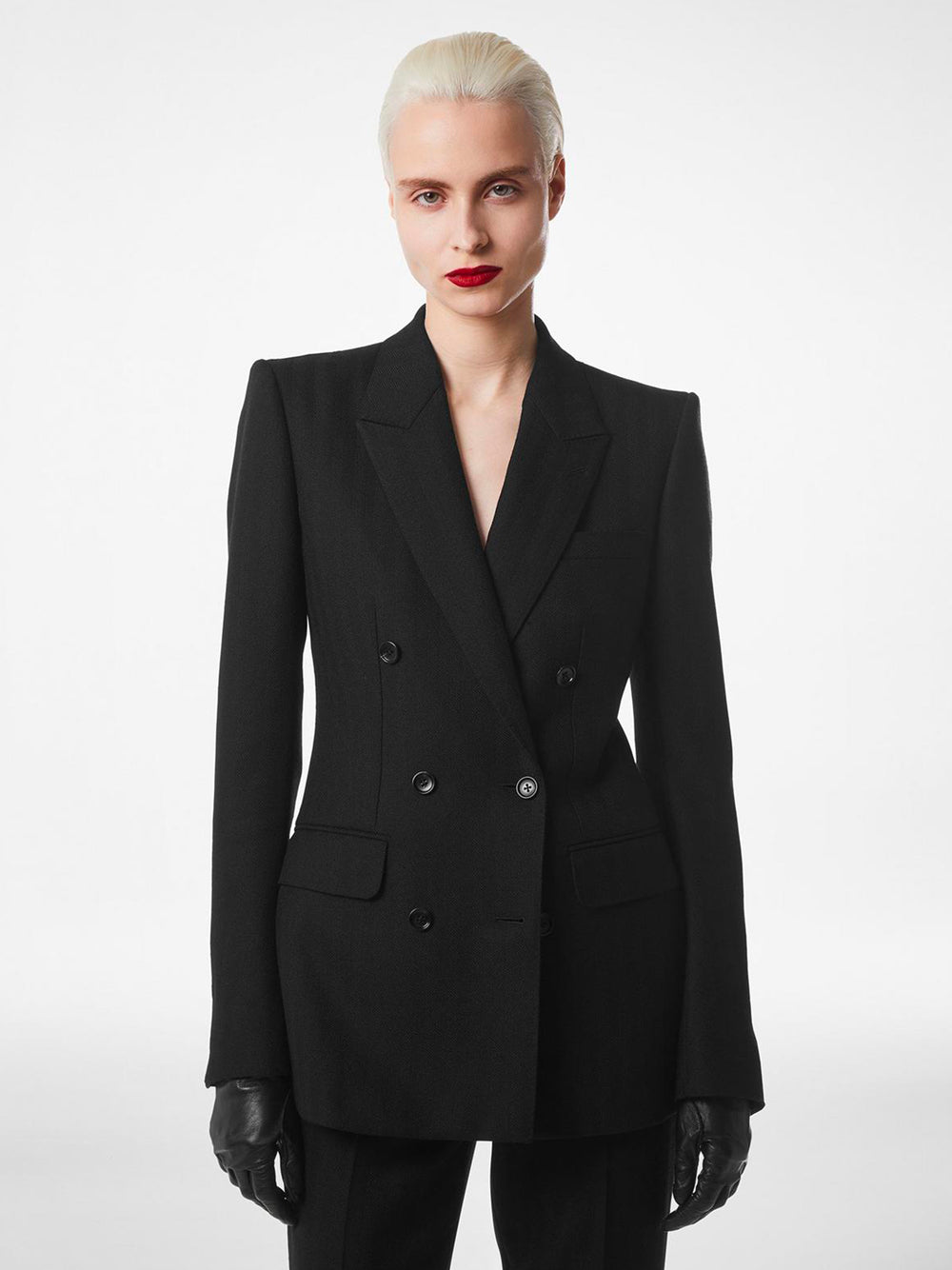 TOM FORD Sharp Herringbone Double Breasted Jacket