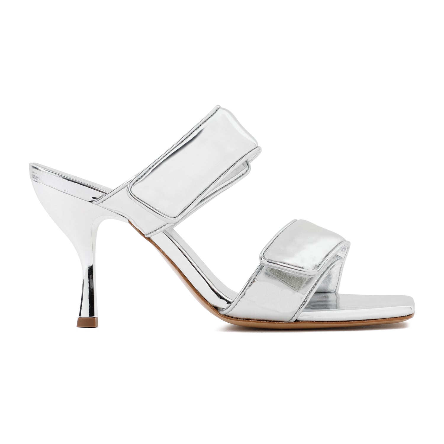 GIABORGHINI Chic Metallic Sandals with Adjustable Straps and 9cm Heel