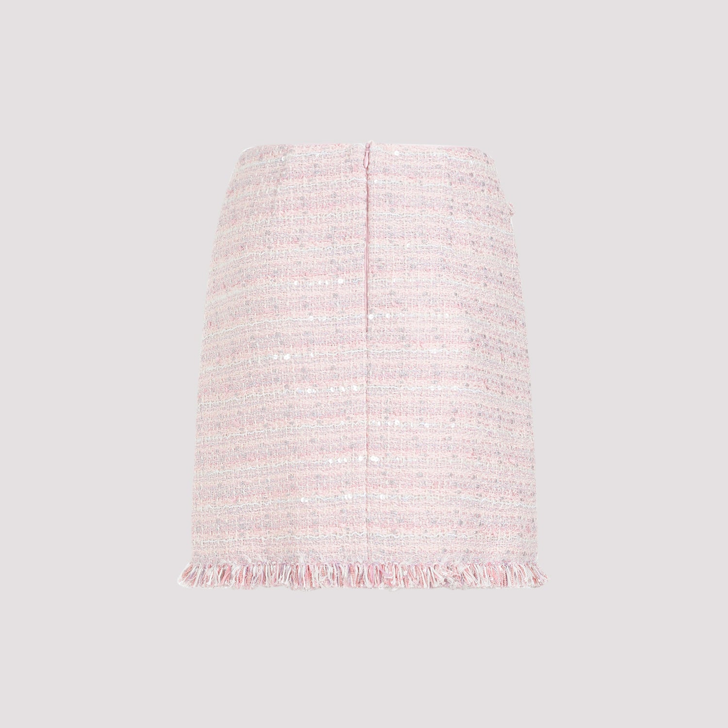 GIAMBATTISTA VALLI Chic Mini Skirt with Fringed Trims