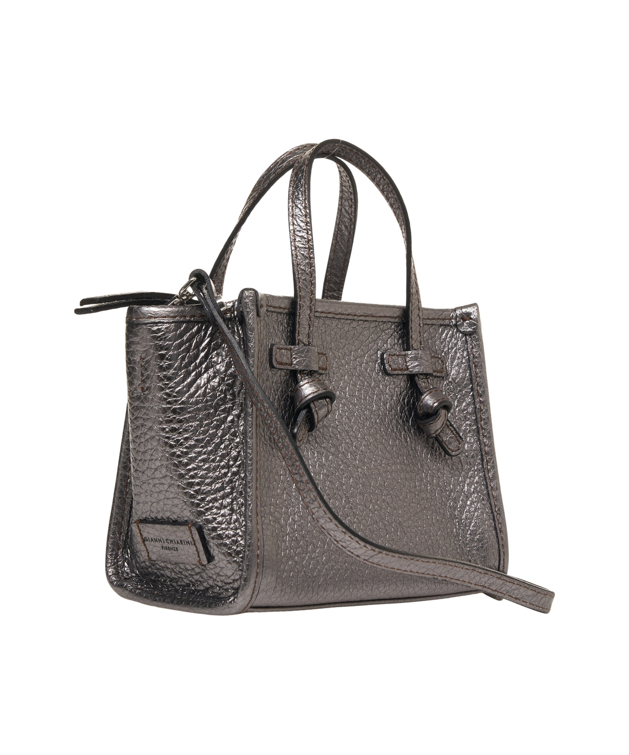 GIANNI CHIARINI Elegant Handbag in Hammered Leather