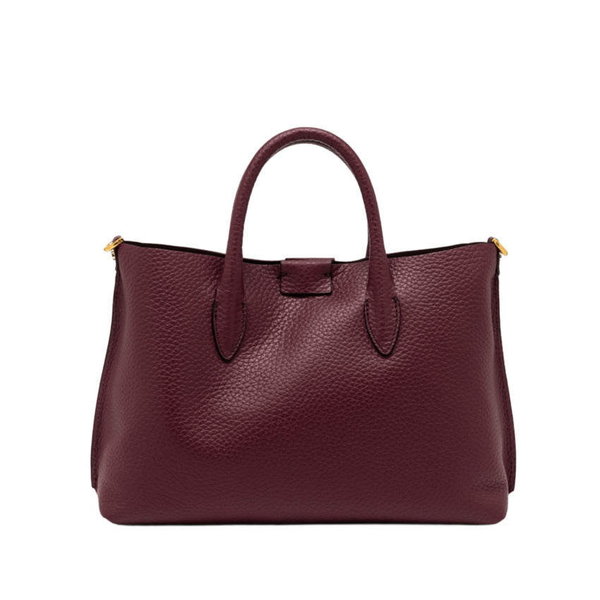 GIANNI CHIARINI Minimalist Double Grain Leather Handbag