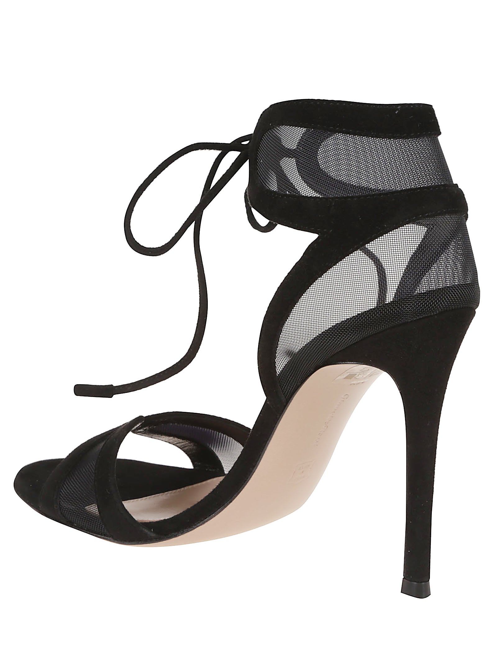 GIANVITO ROSSI Elegant Butterfly Wing-Inspired 10.5cm Stiletto Sandals