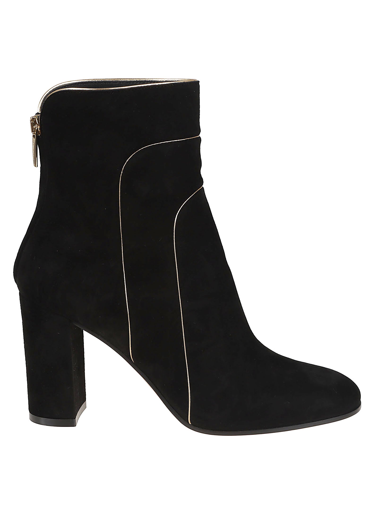 GIANVITO ROSSI Elegant Block Heel Suede Booties