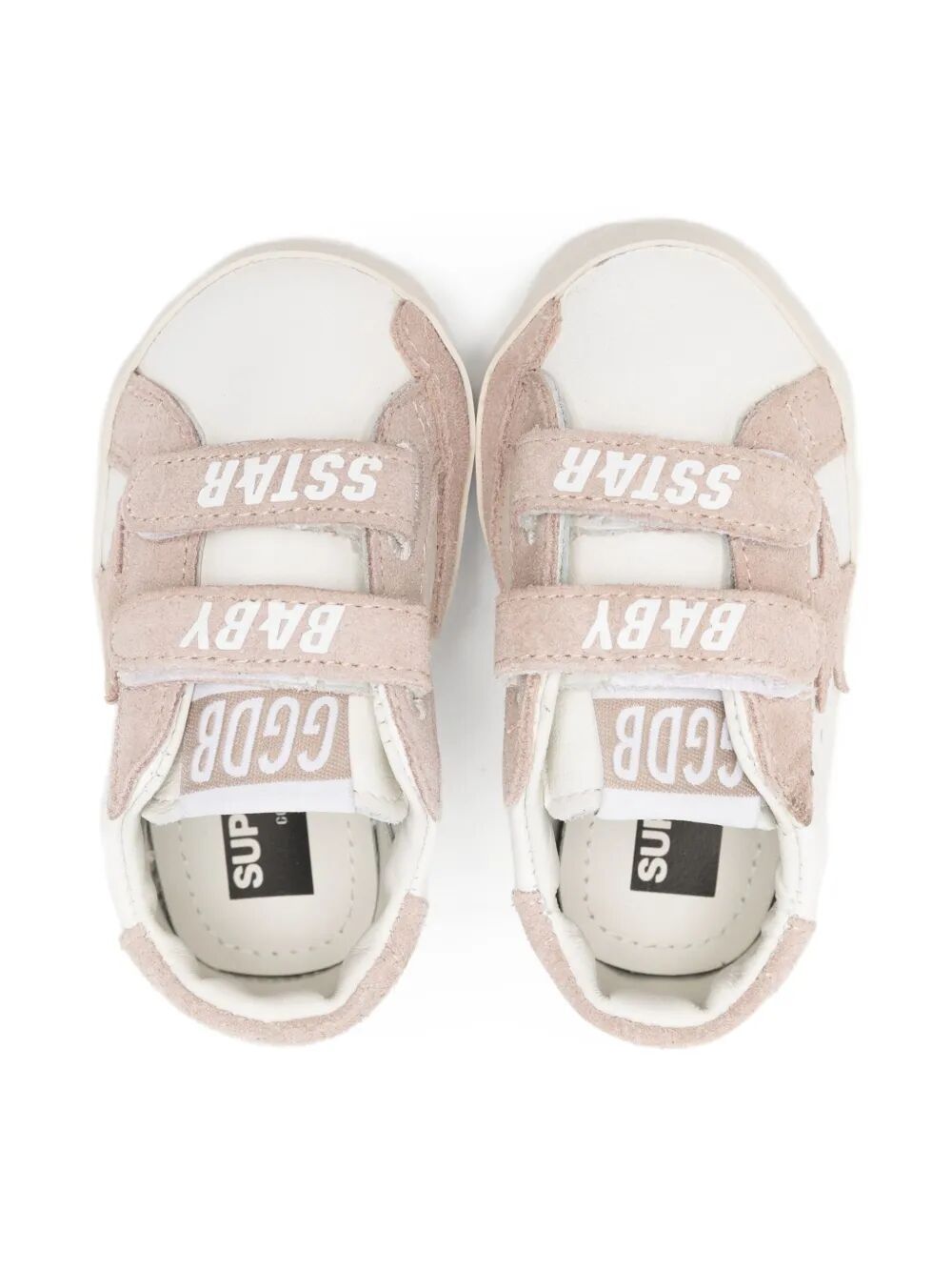 GOLDEN GOOSE KIDS Mini School Sneakers with Signature Star Strap and Heel