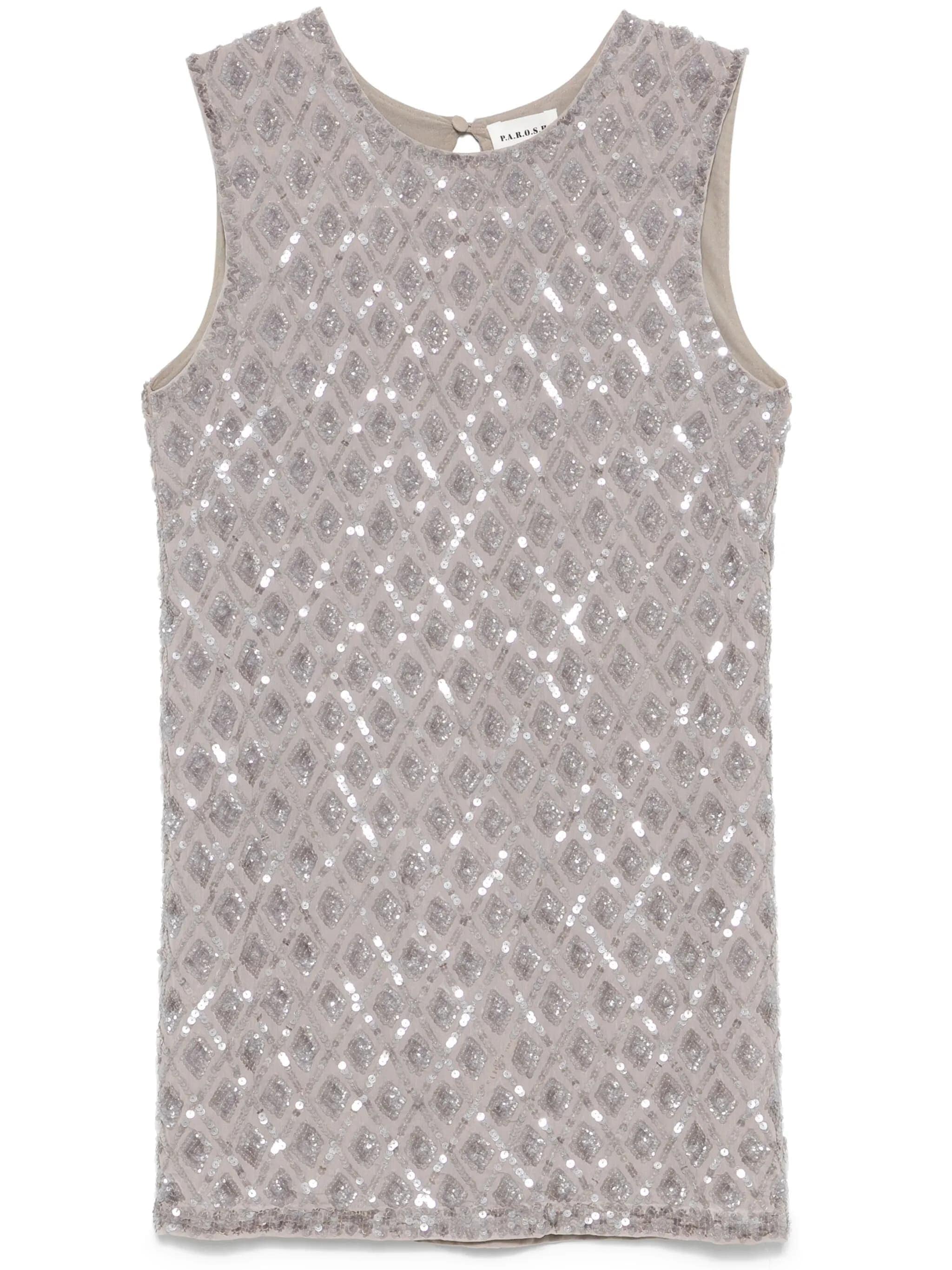 PAROSH Women's Metallic Polyamide Stretch Suit - SS25