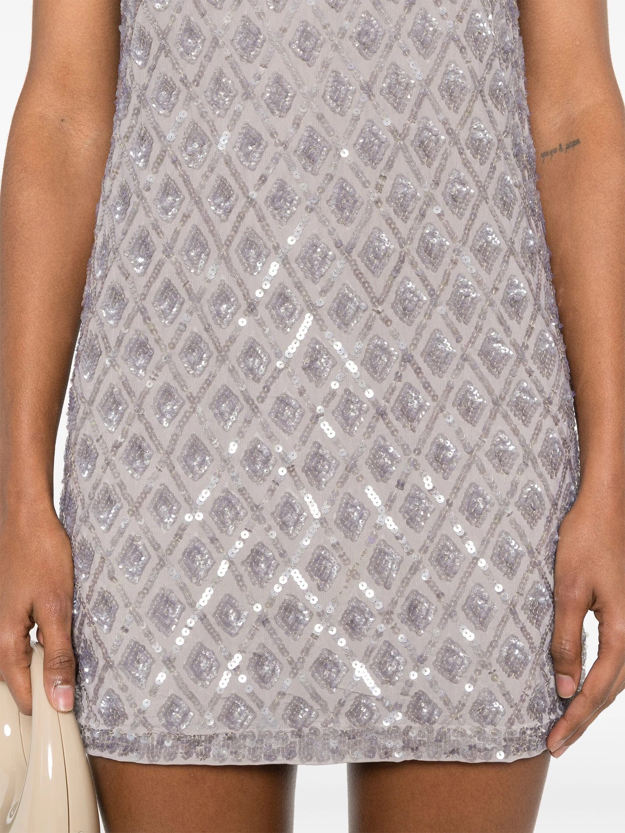 PAROSH Women's Metallic Polyamide Stretch Suit - SS25