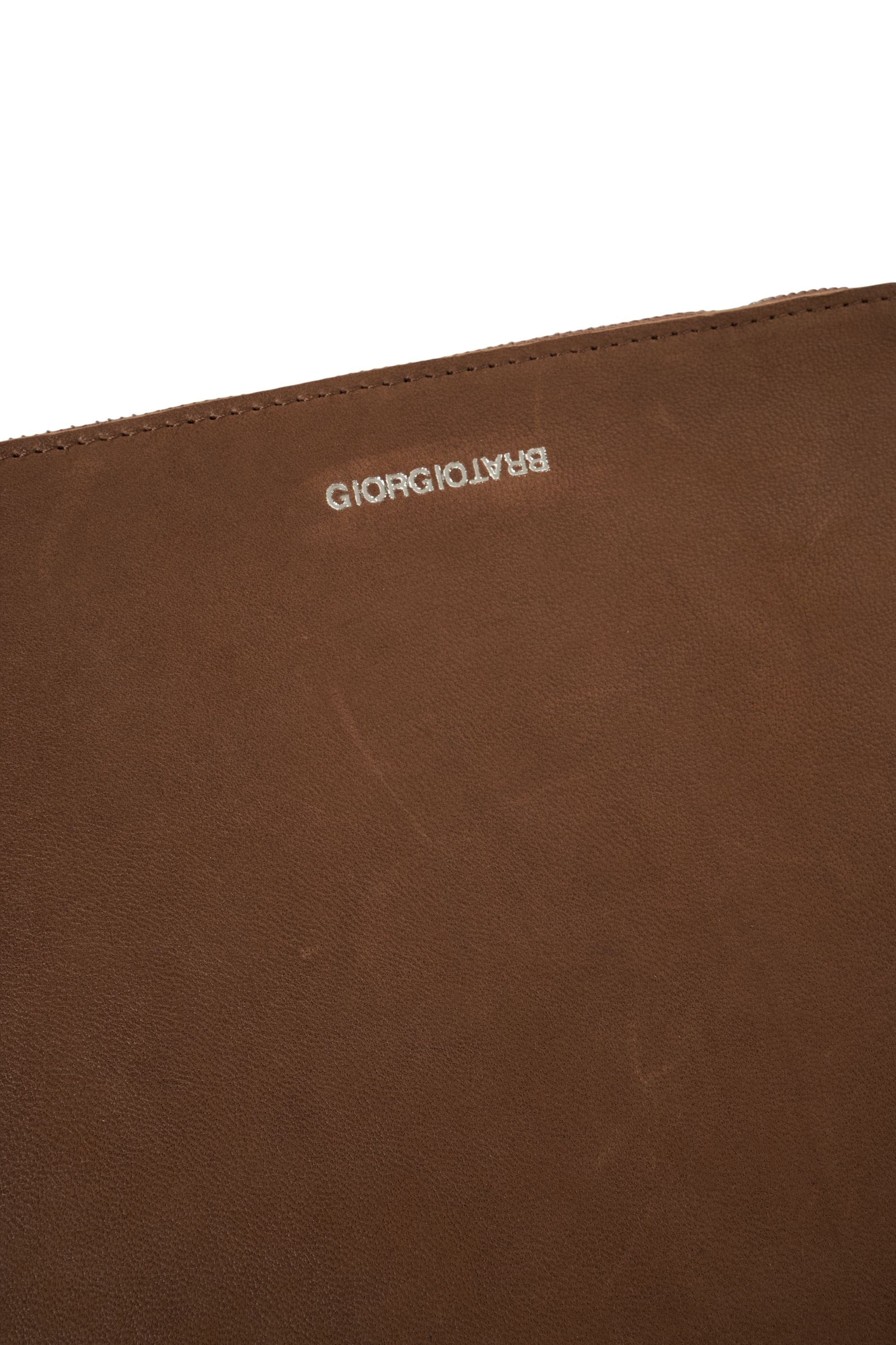 GIORGIO BRATO Mini Leather Pouch Handbag