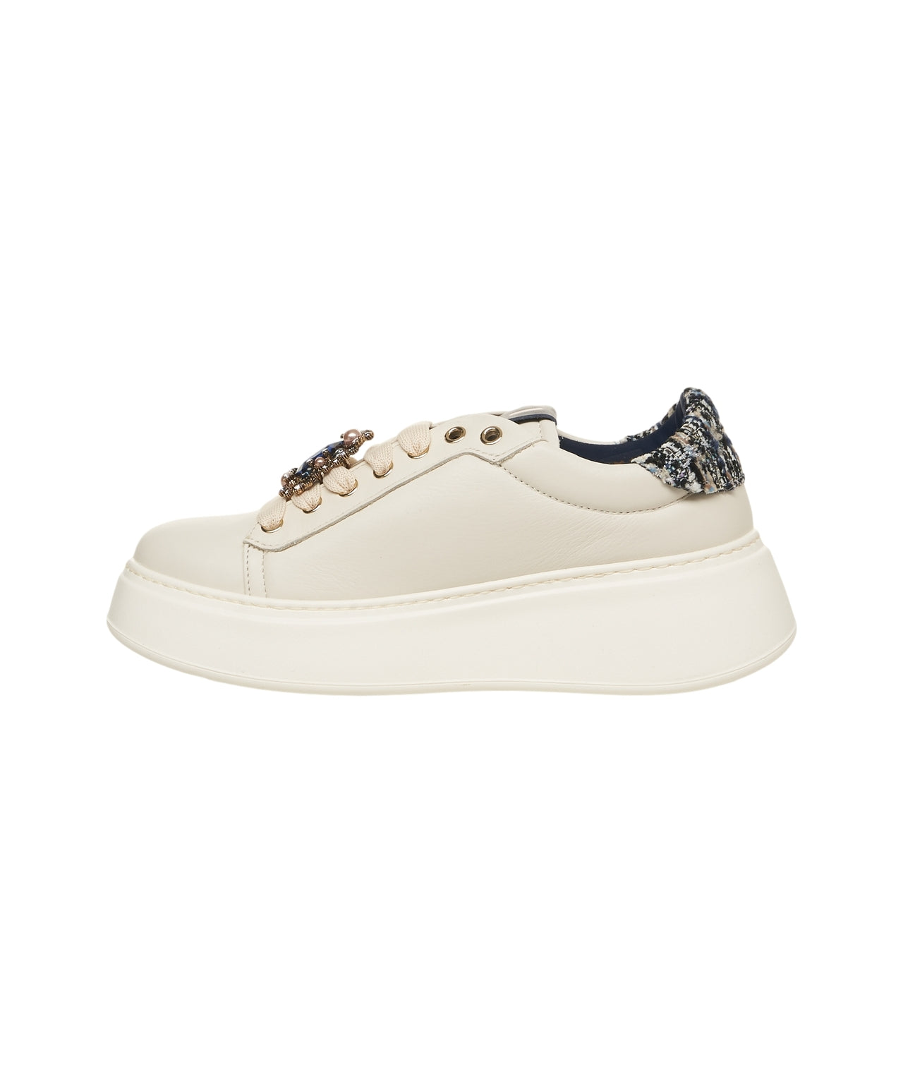 GIO+ Women's Elevated Leather Sneaker with Distinctive Sole