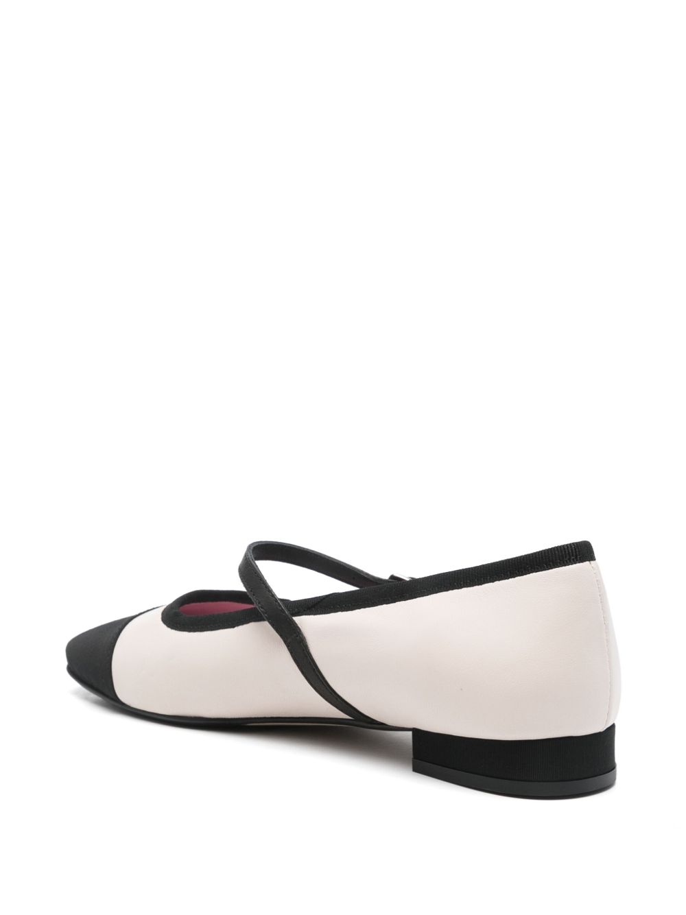 CAREL PARIS Bicolor Ballet Flats with Buckle Strap for Women