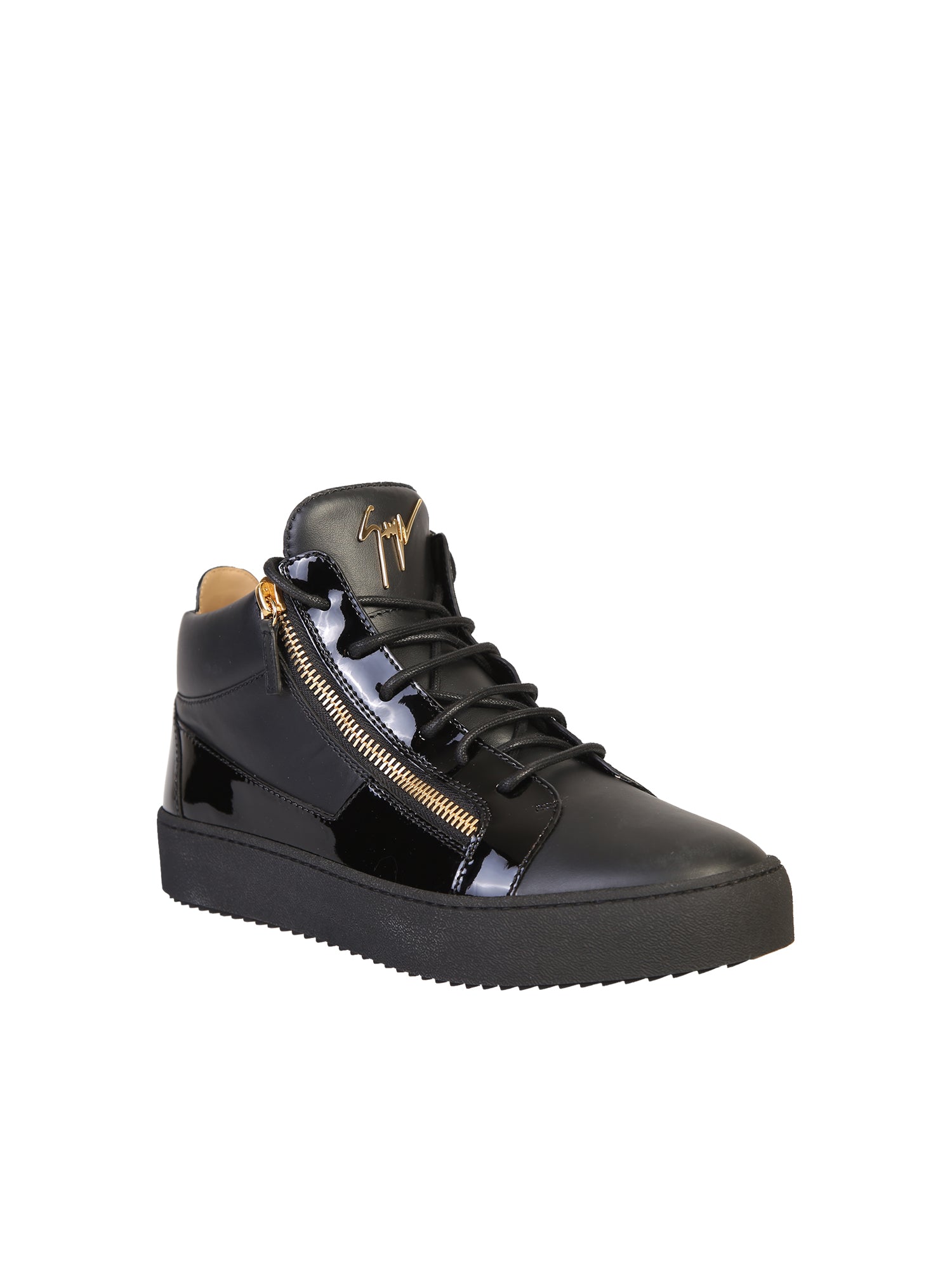 GIUSEPPE ZANOTTI DESIGN Sleek Leather Lace-Up Sneakers for Men
