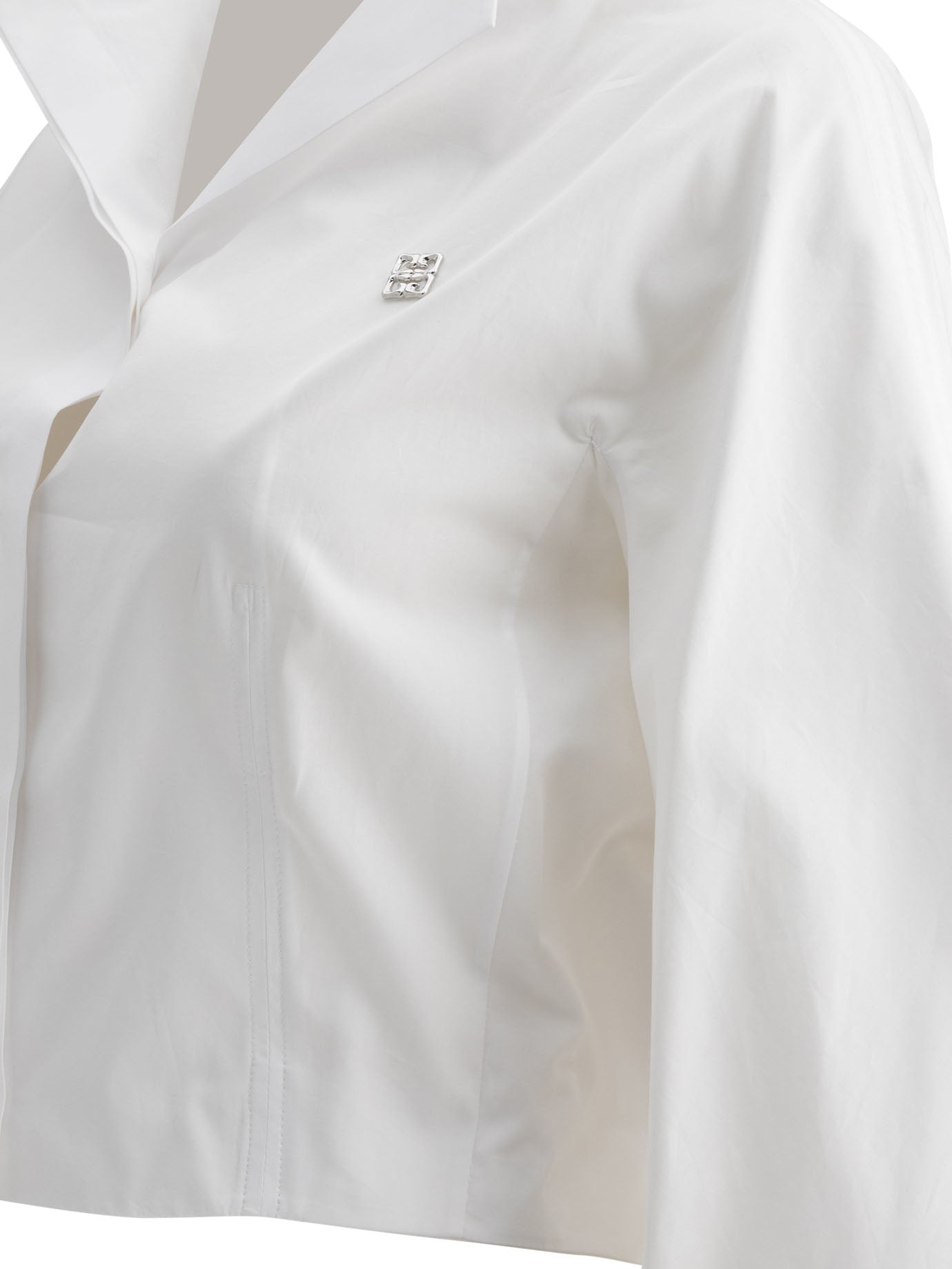 GIVENCHY Mini Cropped Poplin Shirt