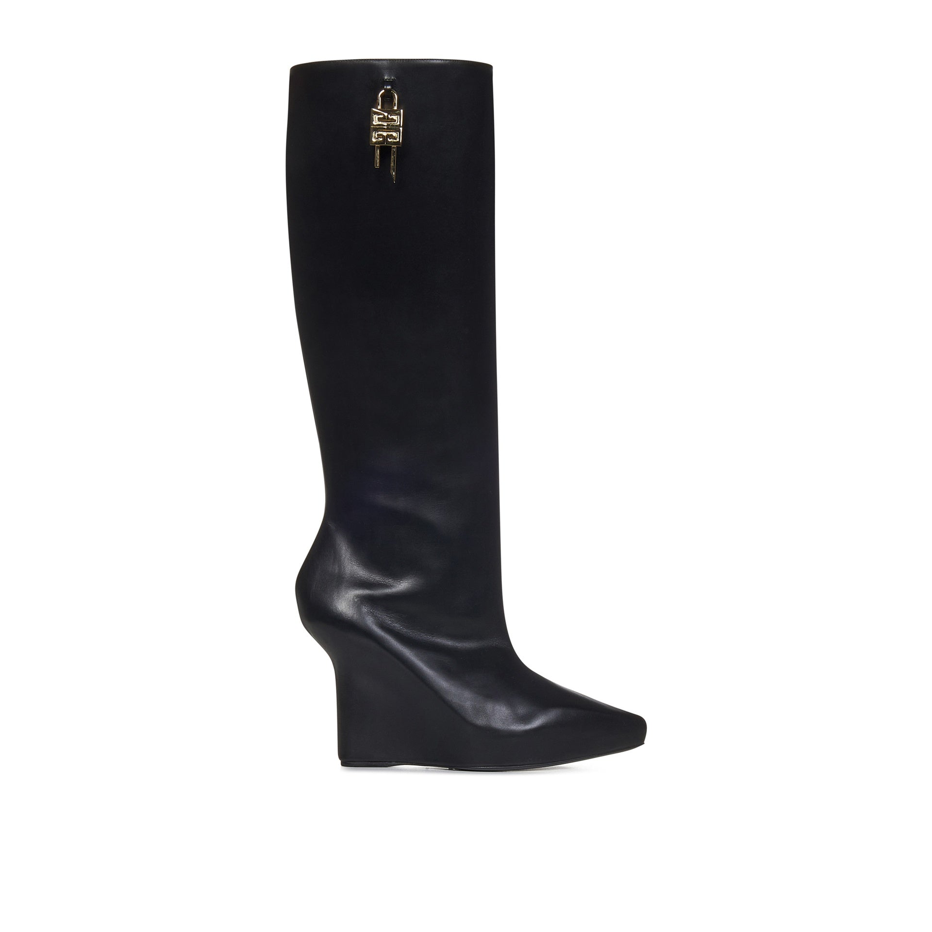 GIVENCHY G-Lock Leather Ankle Boots with 8.0 cm Heel