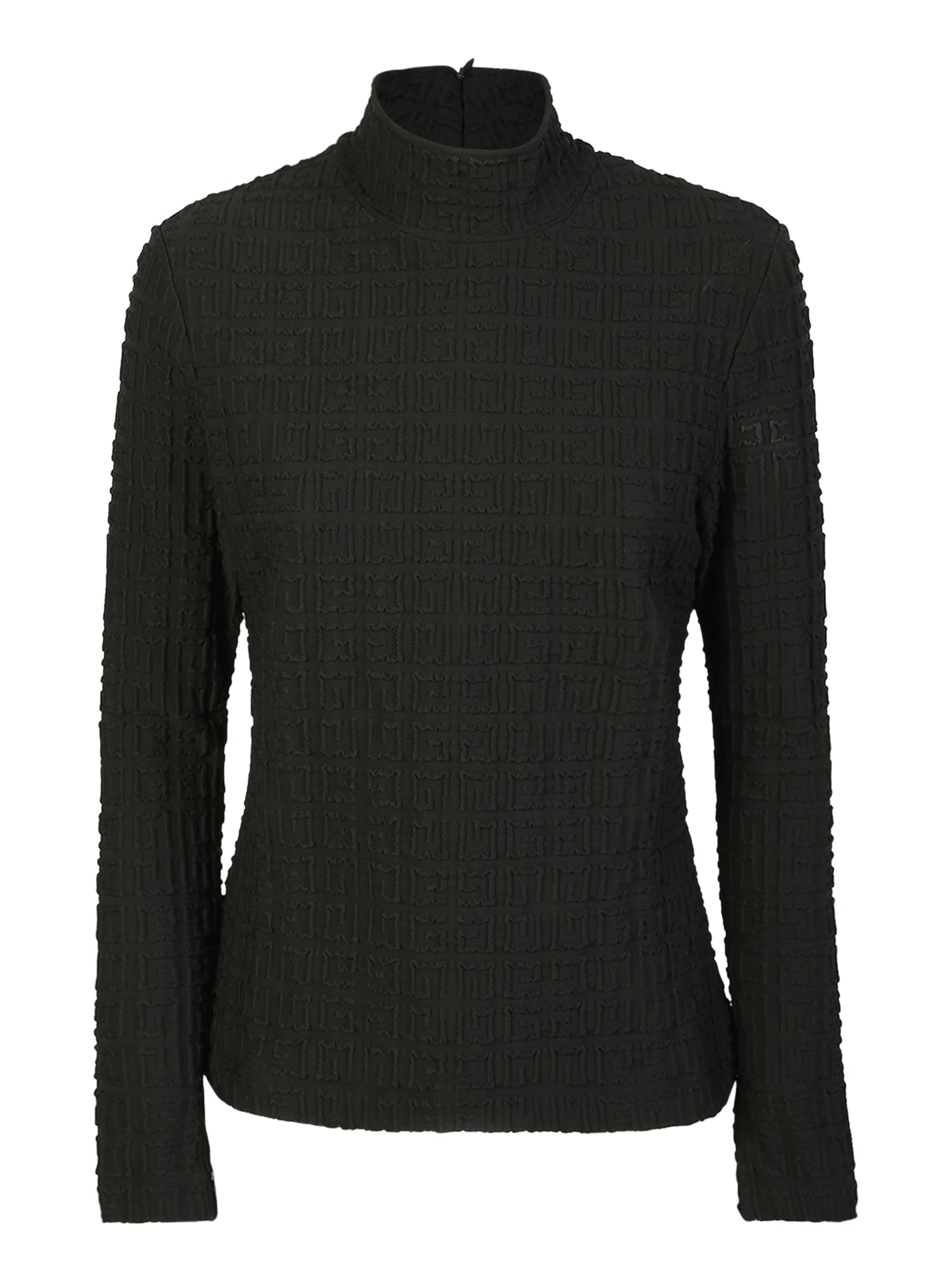 GIVENCHY Funnel Neck Jacquard Sweater - Slim Fit