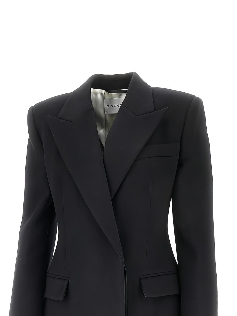 GIVENCHY Double-Breasted Wool Midi Jacket for Women