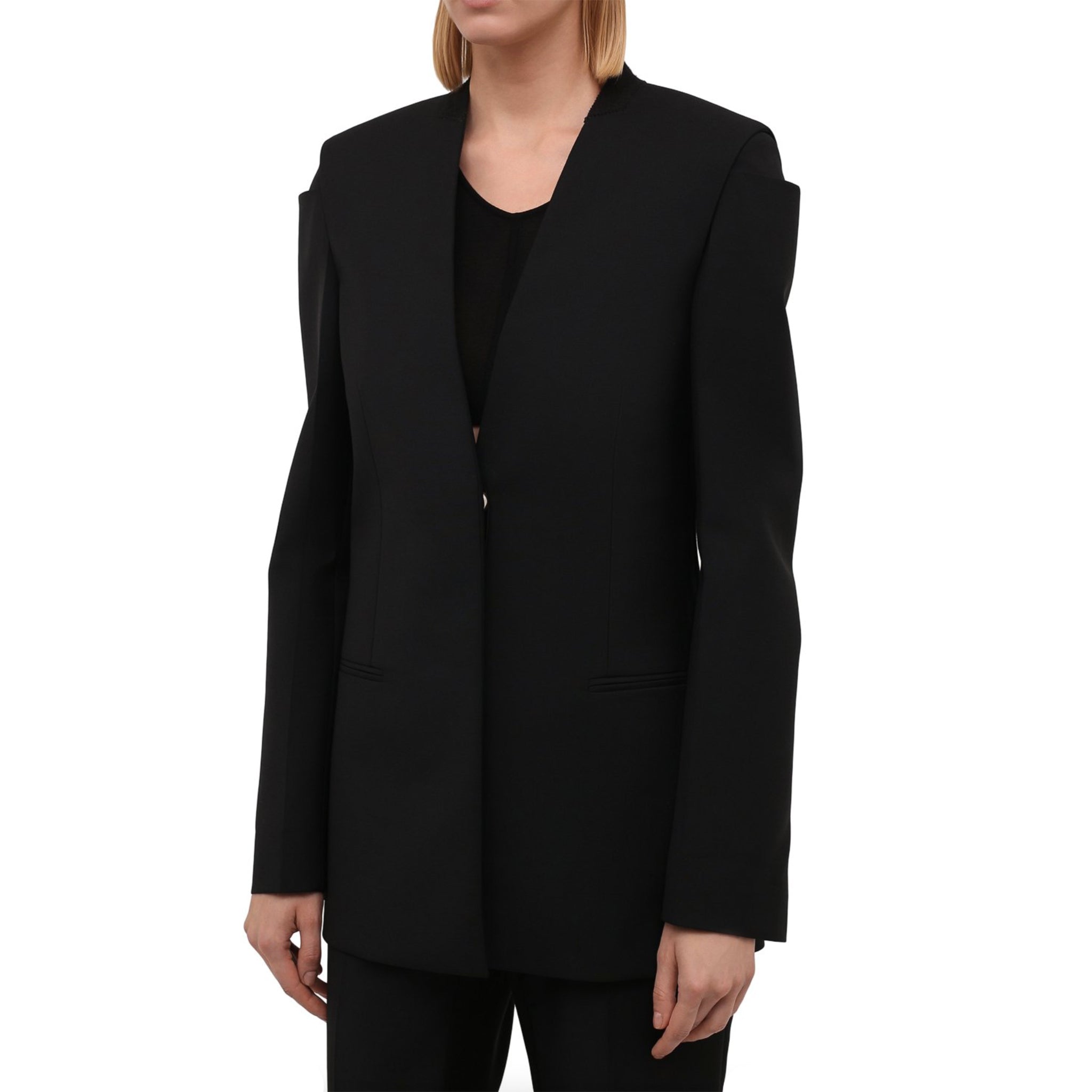 GIVENCHY Collarless Blazer That Elevates Your Spring Wardrobe