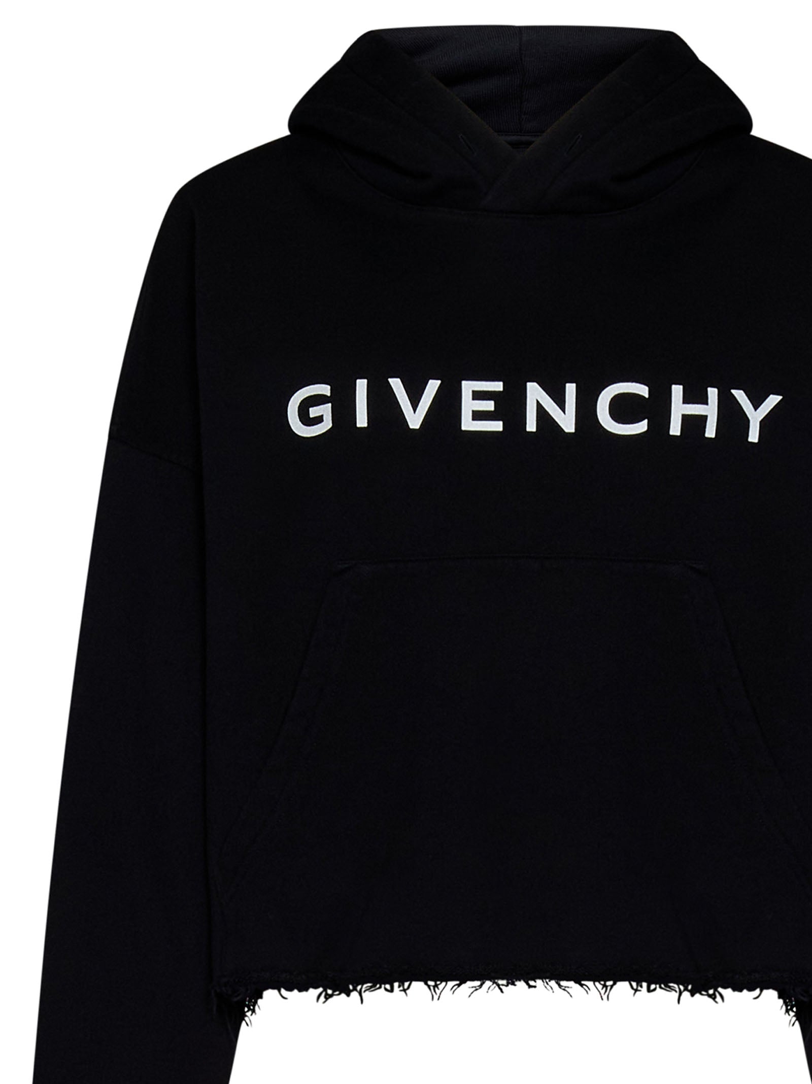 GIVENCHY Cropped Hoodie Mini Sweater for Women