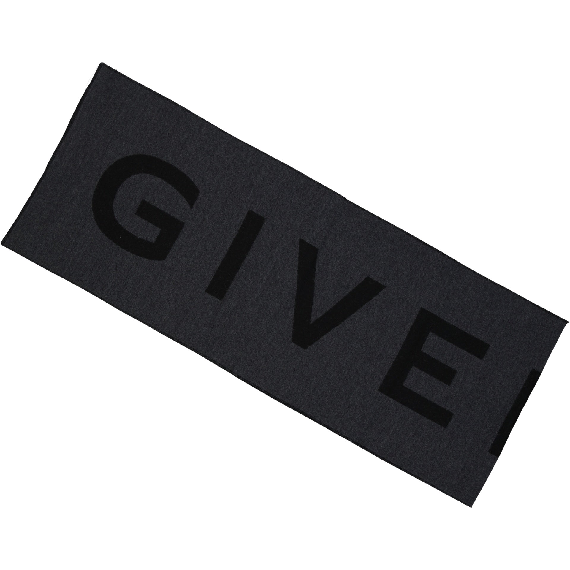 GIVENCHY Wool Logo Scarf - 35 cm x 180 cm