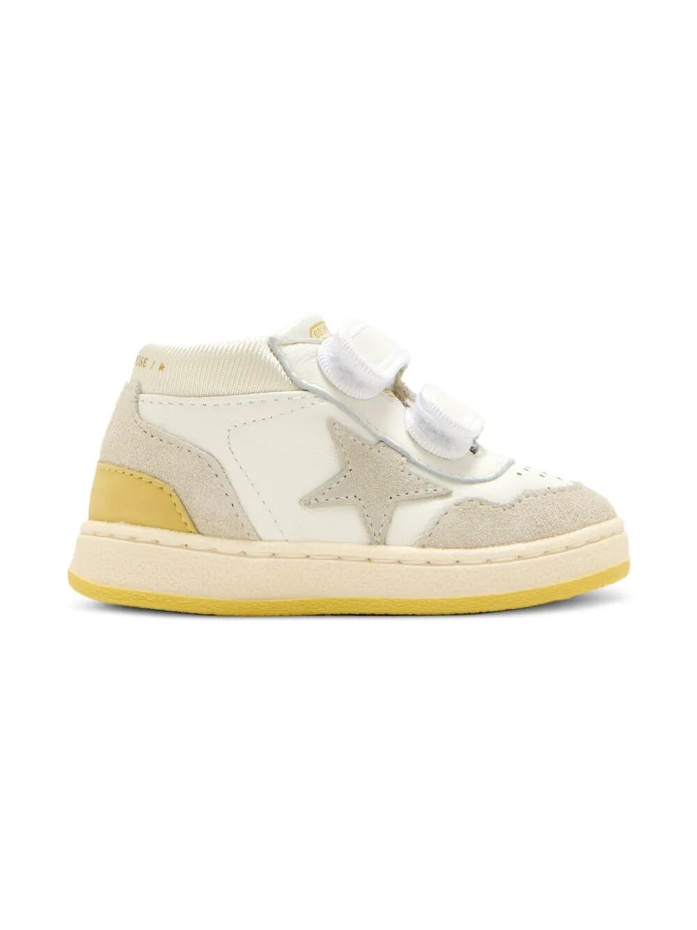 GOLDEN GOOSE KIDS Mini Suede Toe and Star Nylon Heel Sneakers for Boys