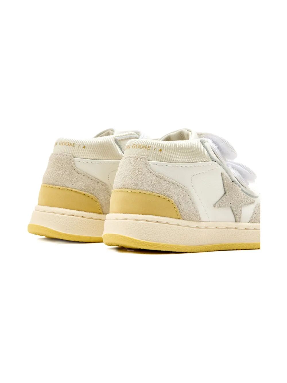 GOLDEN GOOSE KIDS Mini Suede Toe and Star Nylon Heel Sneakers for Boys