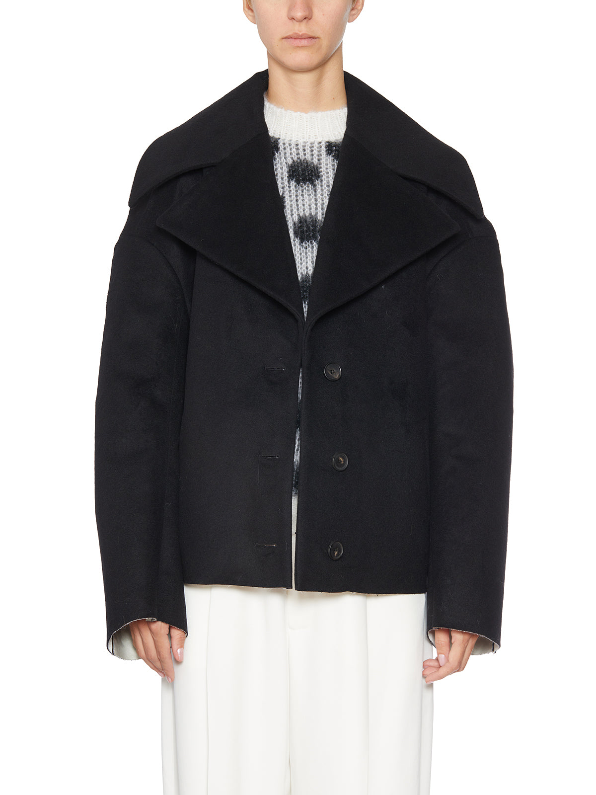 MARNI Cocoon Jacket in Felted Wool - Size 40