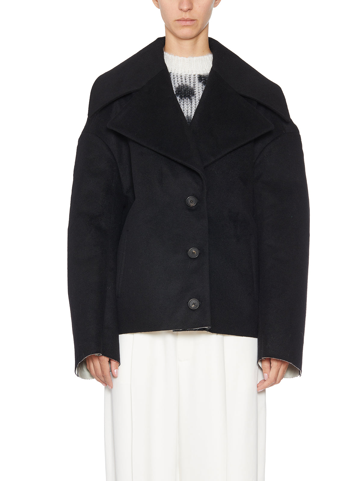 MARNI Cocoon Jacket in Felted Wool - Size 40