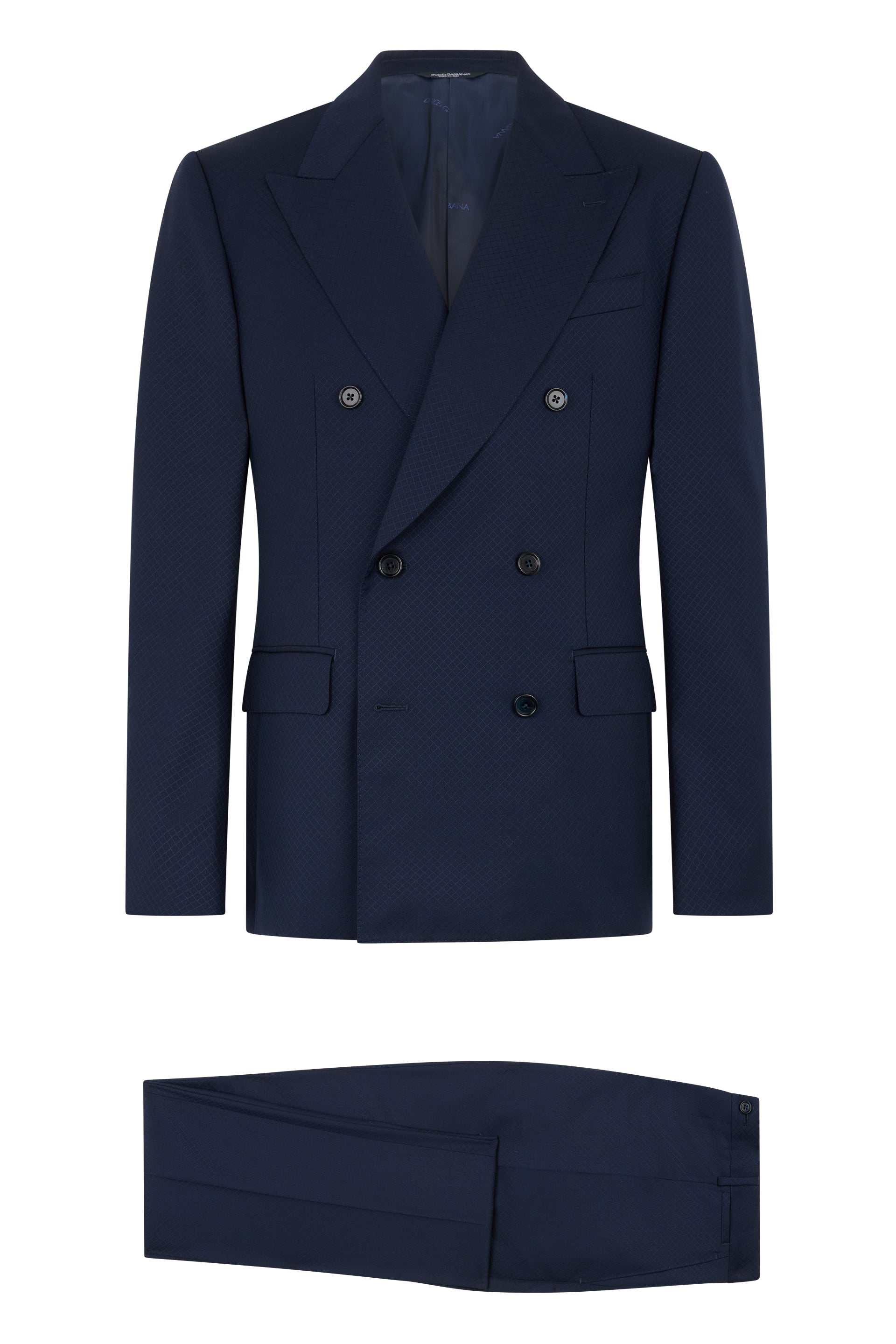 DOLCE & GABBANA Double-Breasted Two-Piece Wool Suit for Men