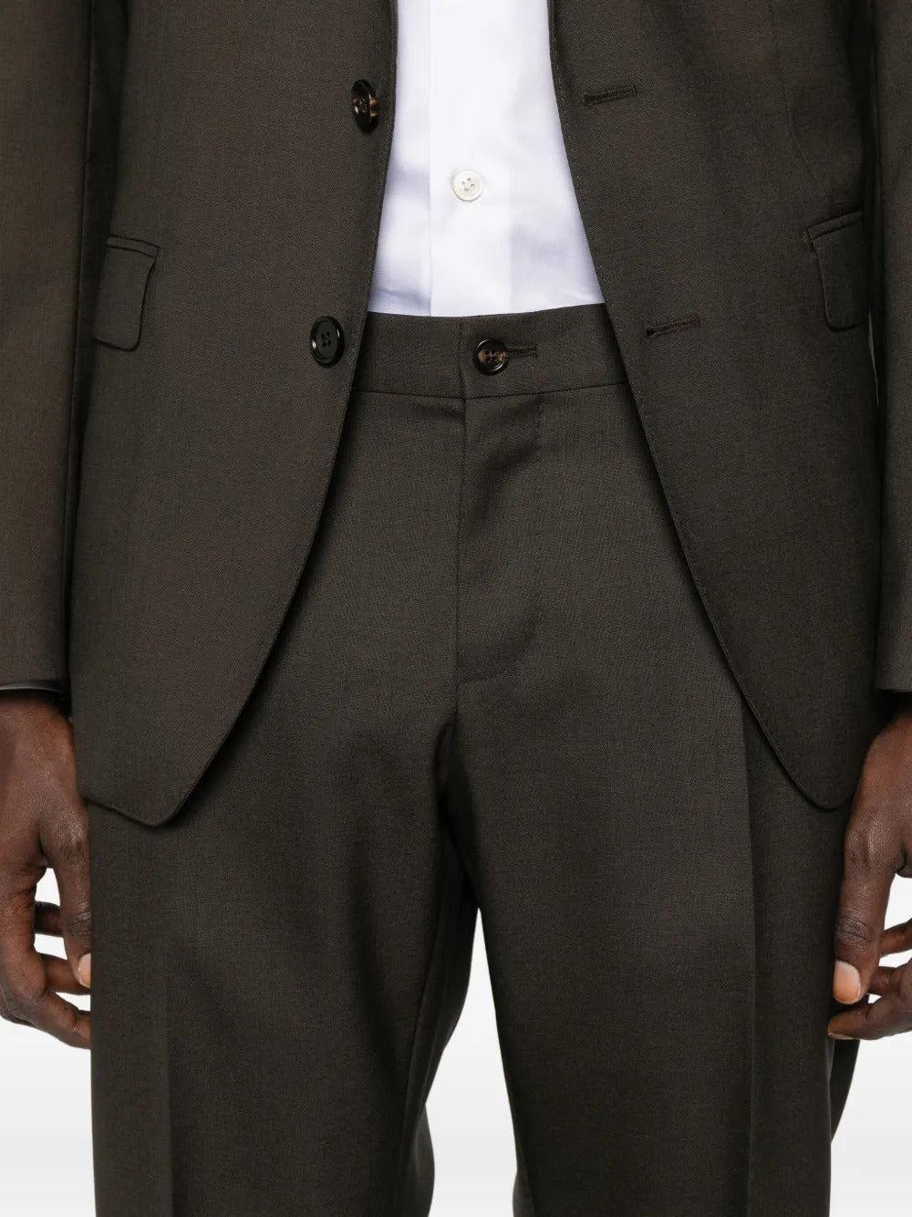 DOLCE & GABBANA Two-Piece Wool Suit with Tailored Fit for Men