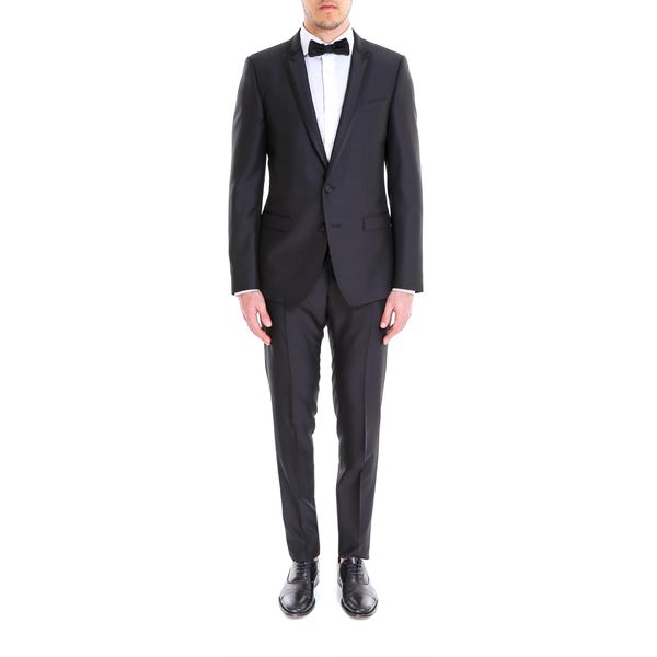 DOLCE & GABBANA Single Breasted Raffia Tuxedo in Classic Fit