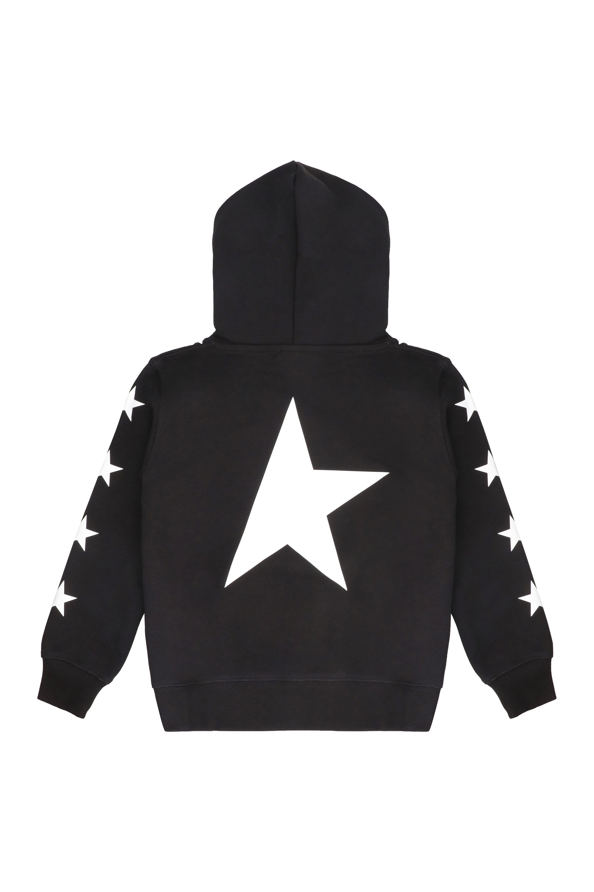 GOLDEN GOOSE KIDS Kids Cotton Hoodie with Printed Sleeves