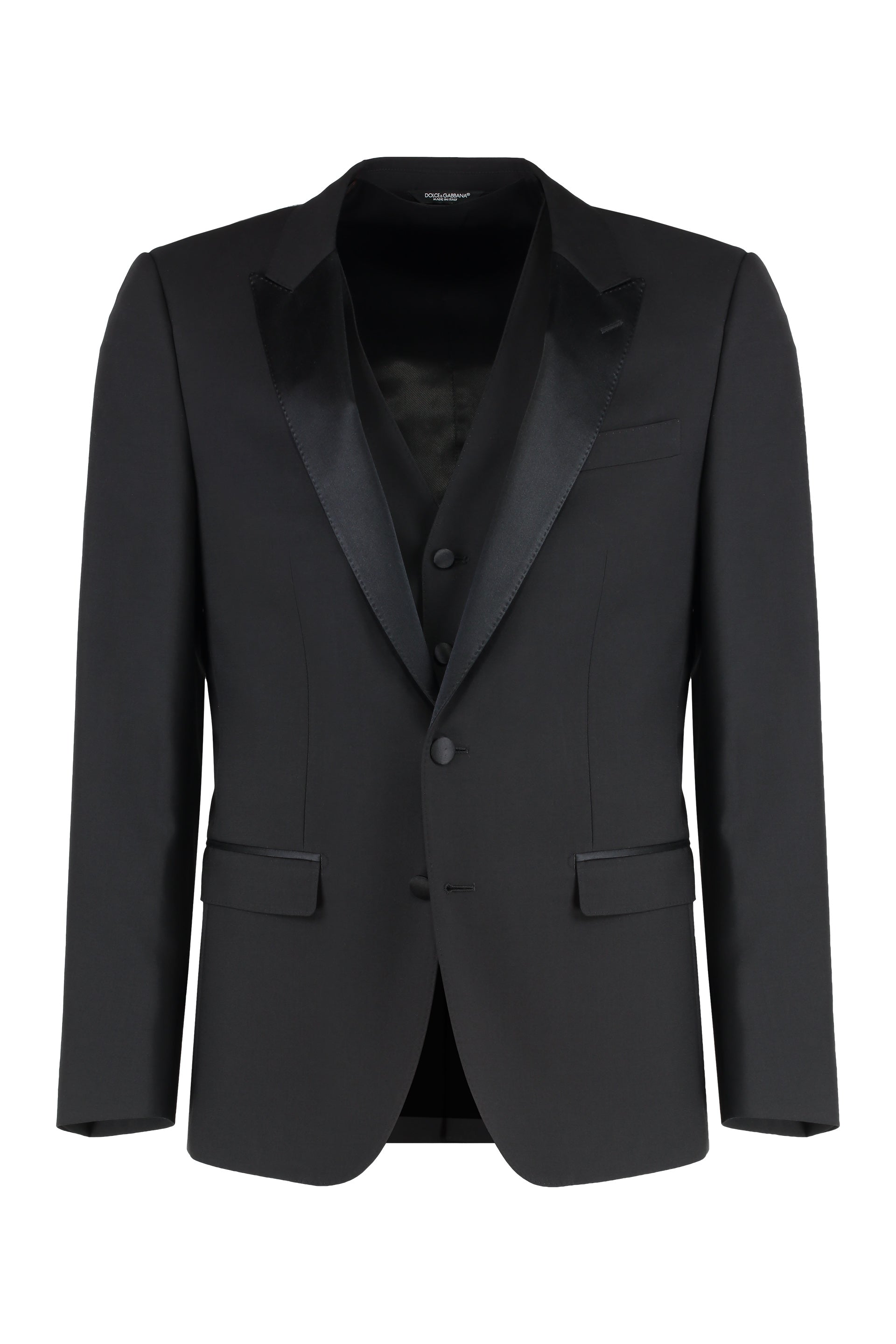 DOLCE & GABBANA Stretch Wool Three-Piece Suit - Men's
