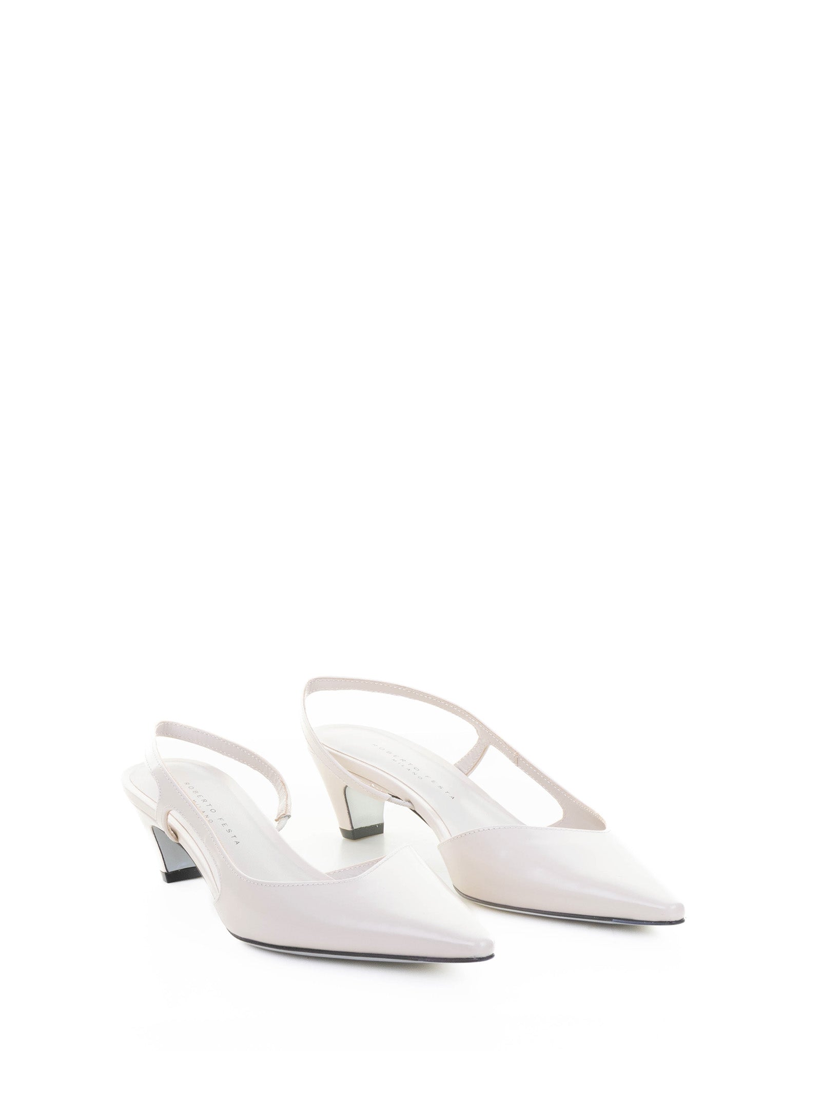 ROBERTO FESTA Brushed Leather Slingback Pumps