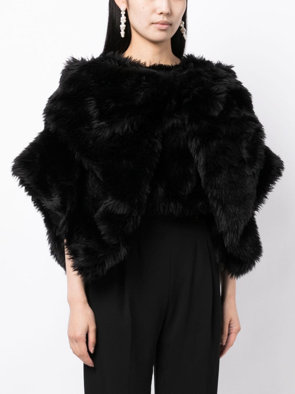 COMME DES GARÇONS Faux Fur Cropped Jacket for Women - FW23 Edition