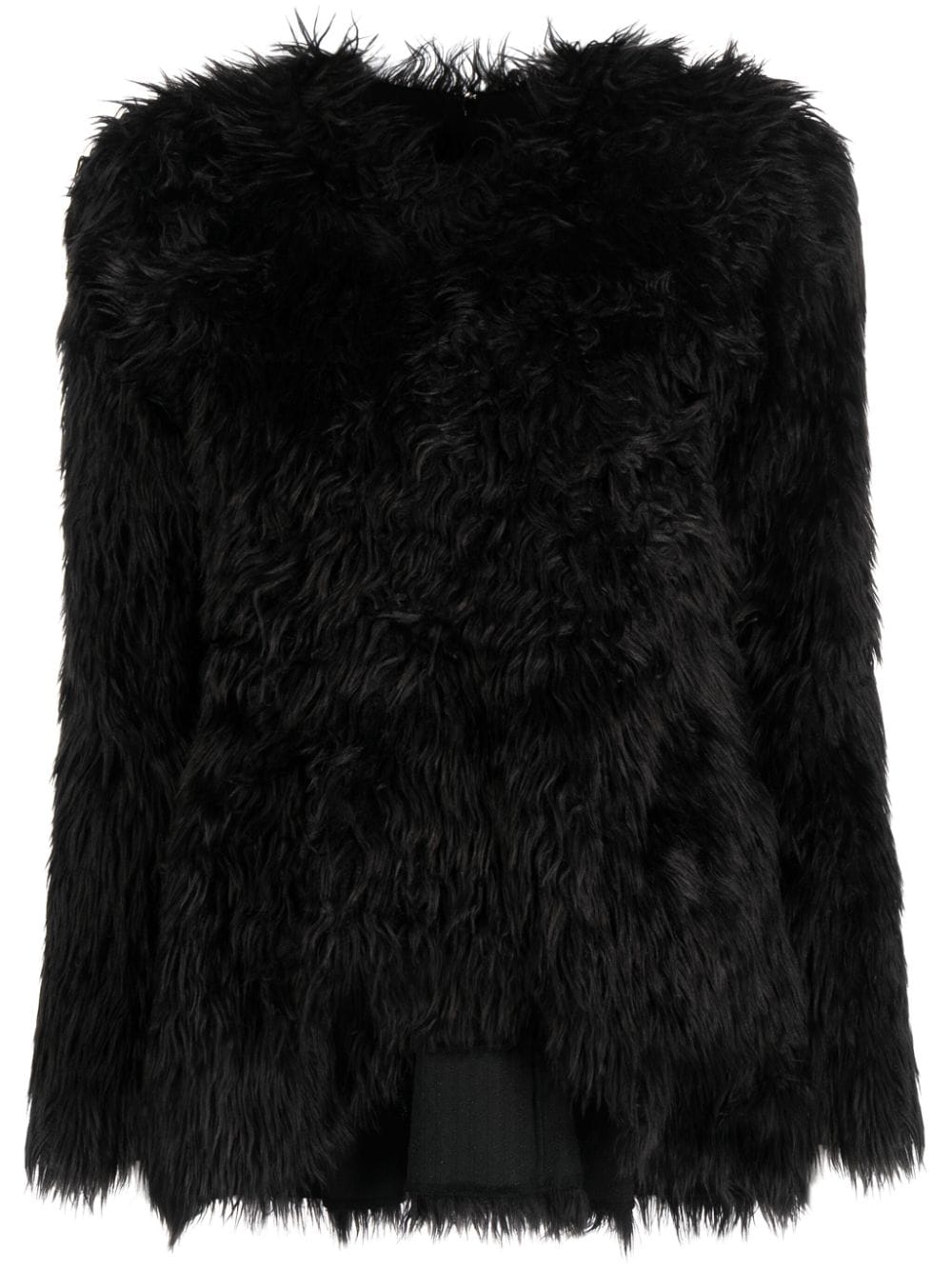 COMME DES GARÇONS Faux-Fur Long-Sleeved Top