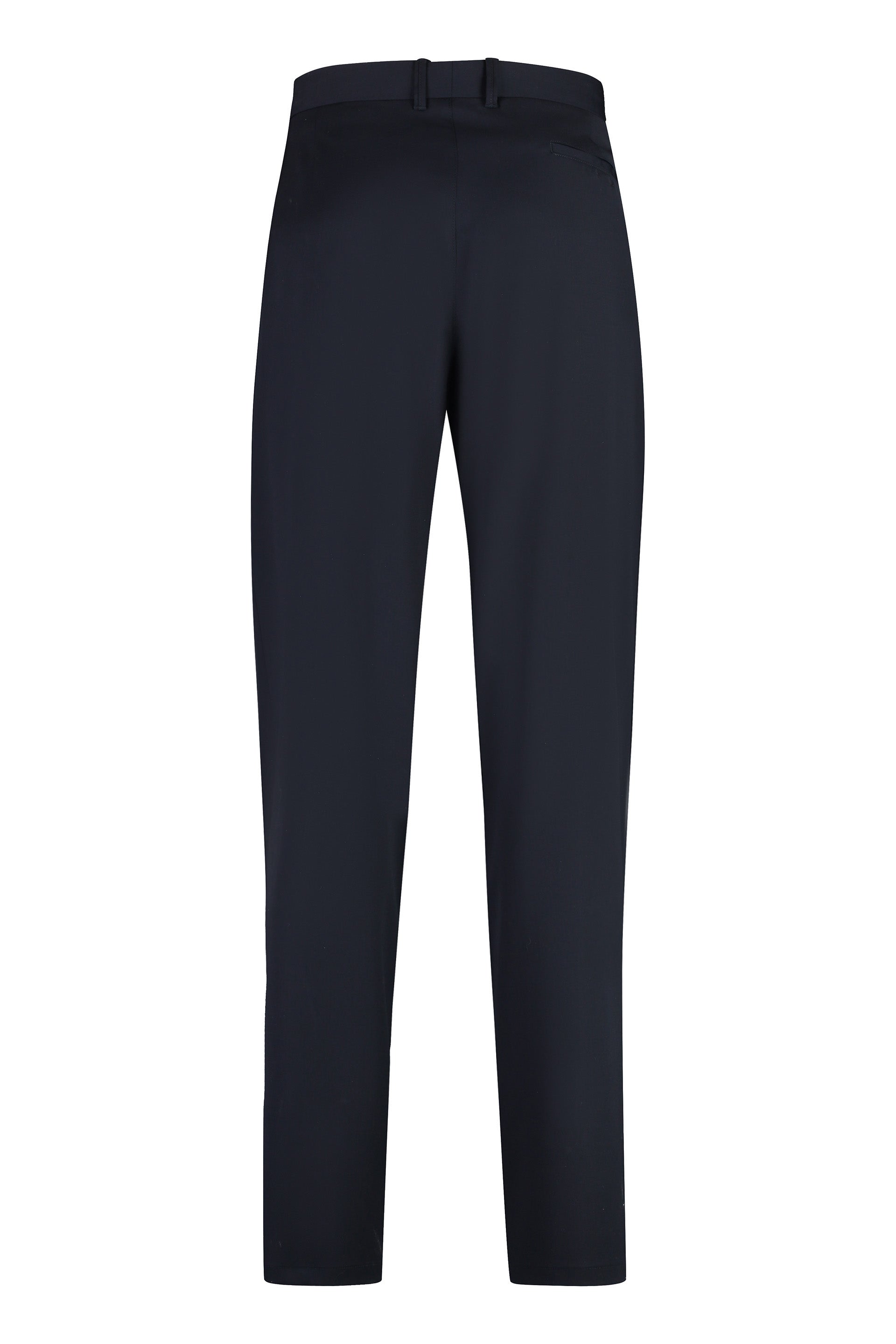GIORGIO ARMANI Classic Virgin Wool Trousers for Men - SS24 Collection