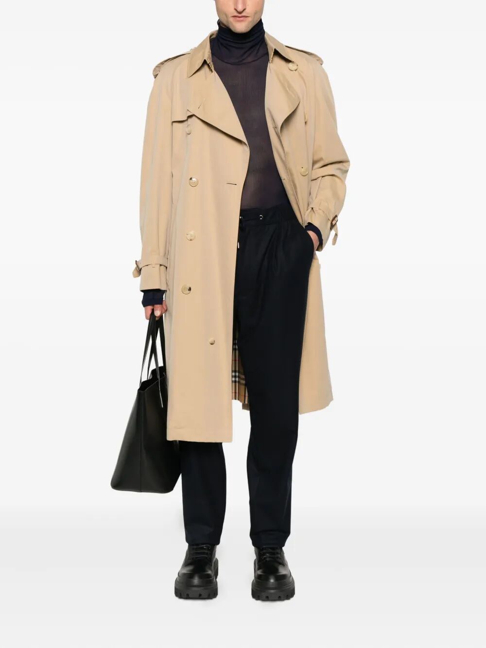 GIORGIO ARMANI Luxury Cashmere Blend Trousers for Men - FW25 Collection