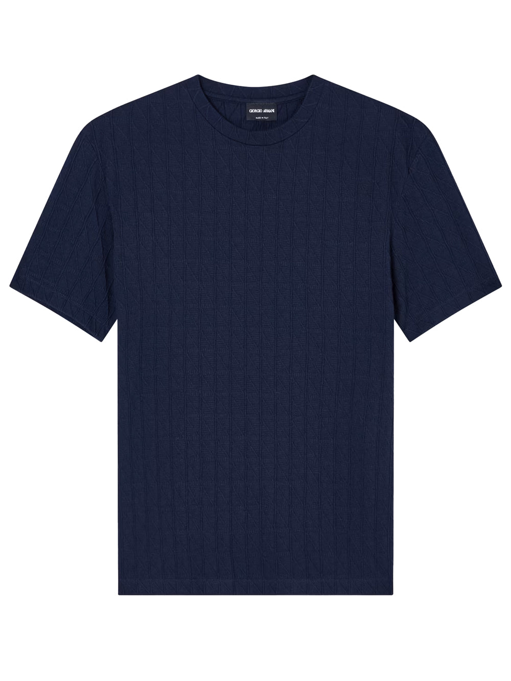 GIORGIO ARMANI Stretch Viscose and Cashmere Blend Crew Neck T-Shirt