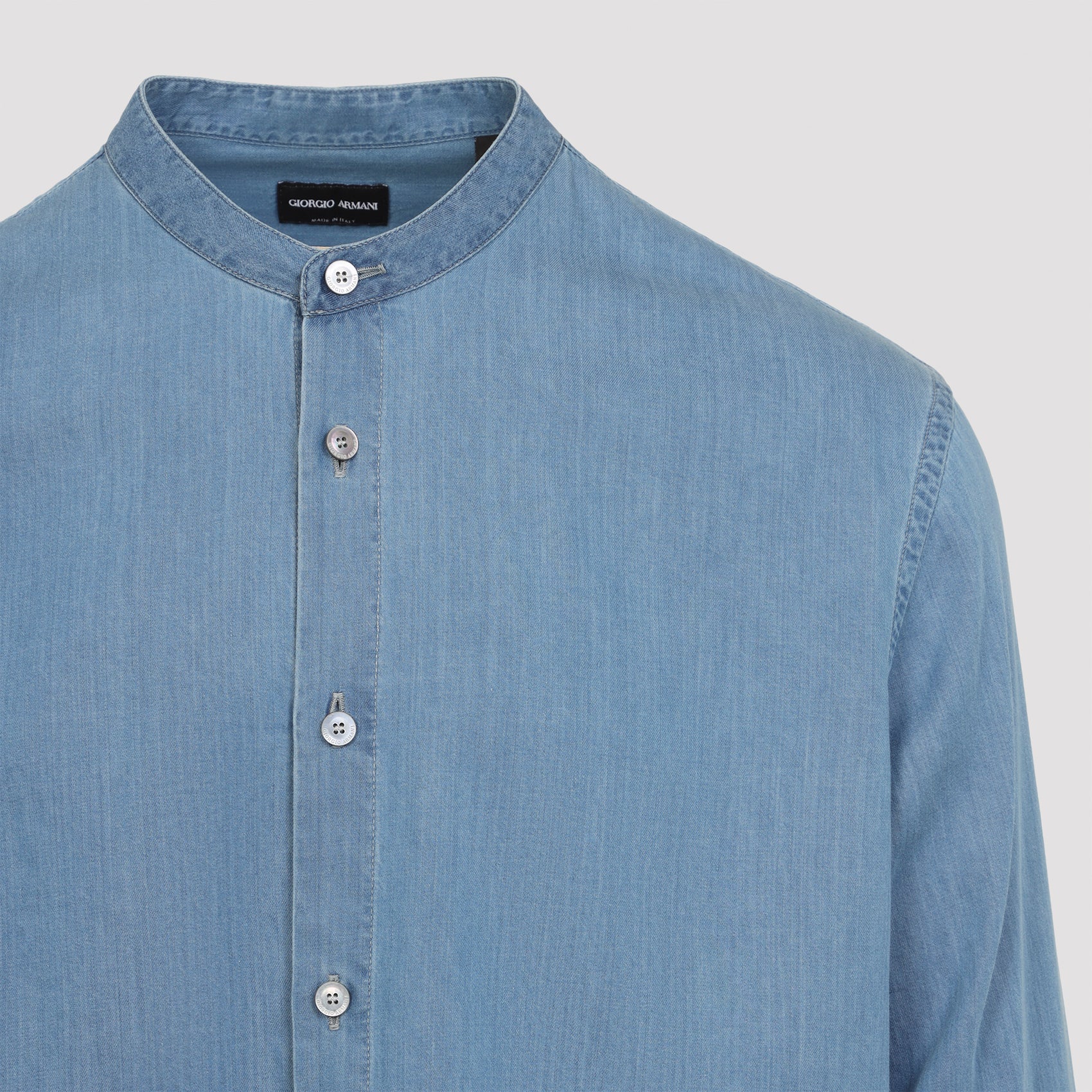 GIORGIO ARMANI Classic Cotton Shirt for Men - FW25