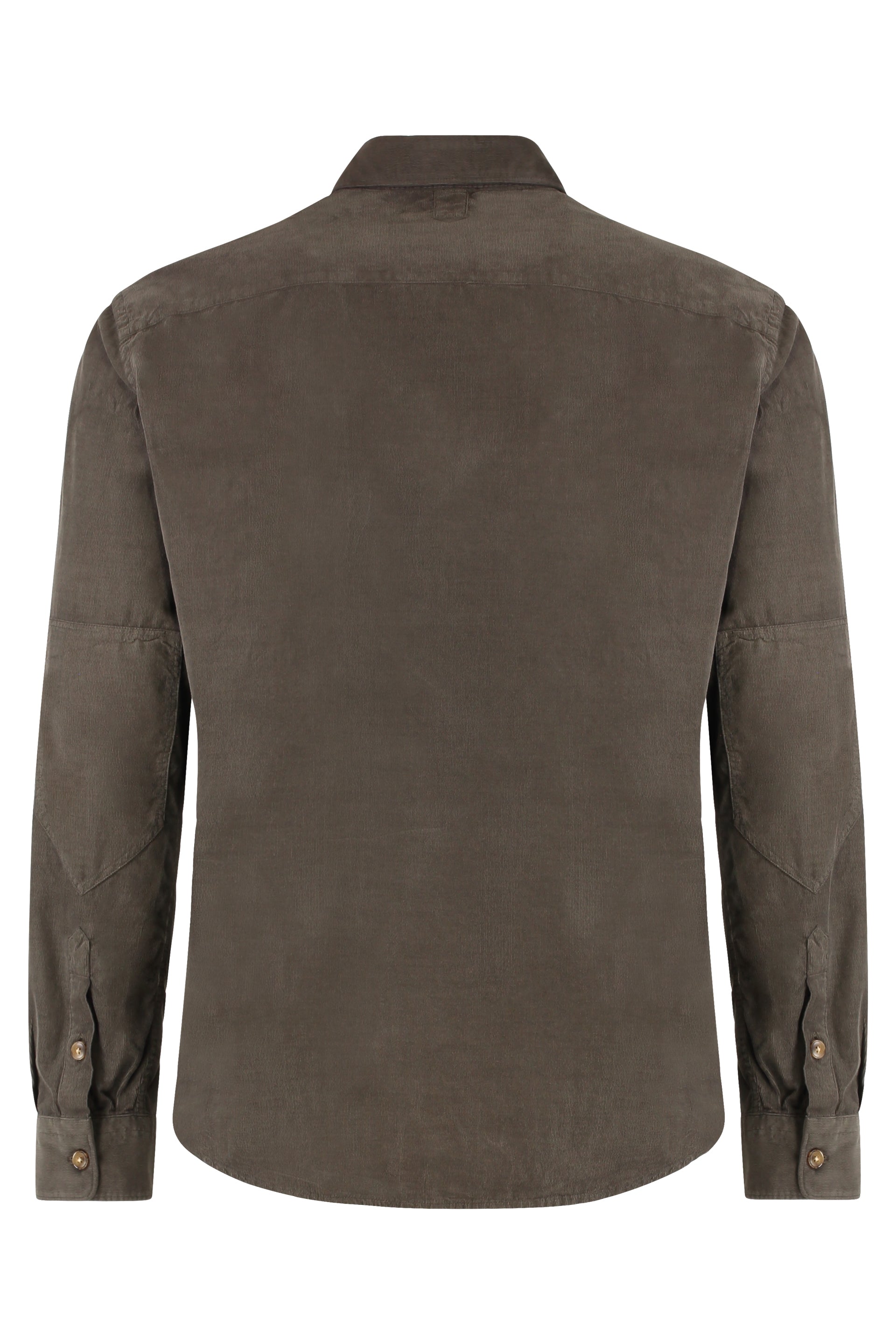 CANALI Cotton Shirt with Buttoned Front Flap Pockets