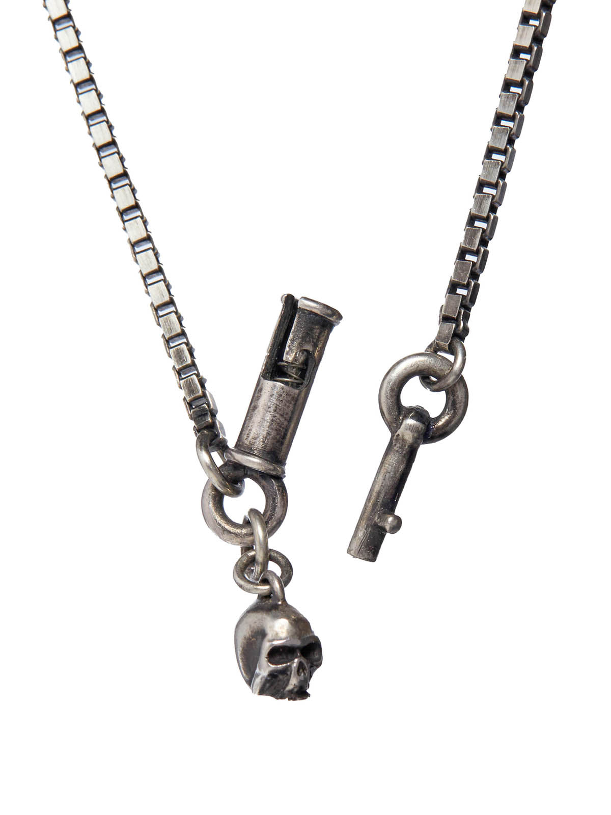 WERKSTATT:MUNCHEN Silver Pendant Necklace for Men