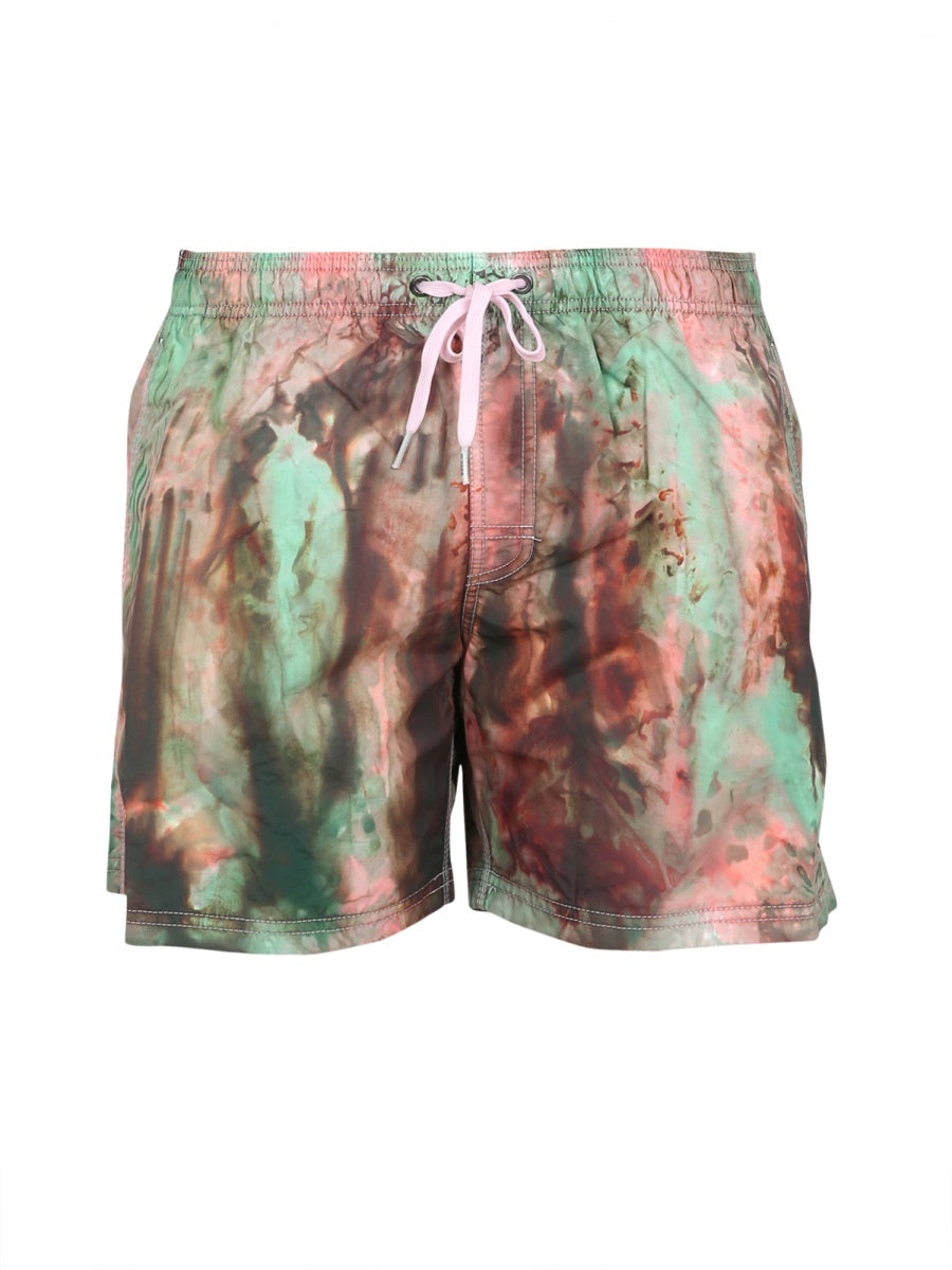 SUNDEK Men's Mini Swim Trunks with Elastic Waistband